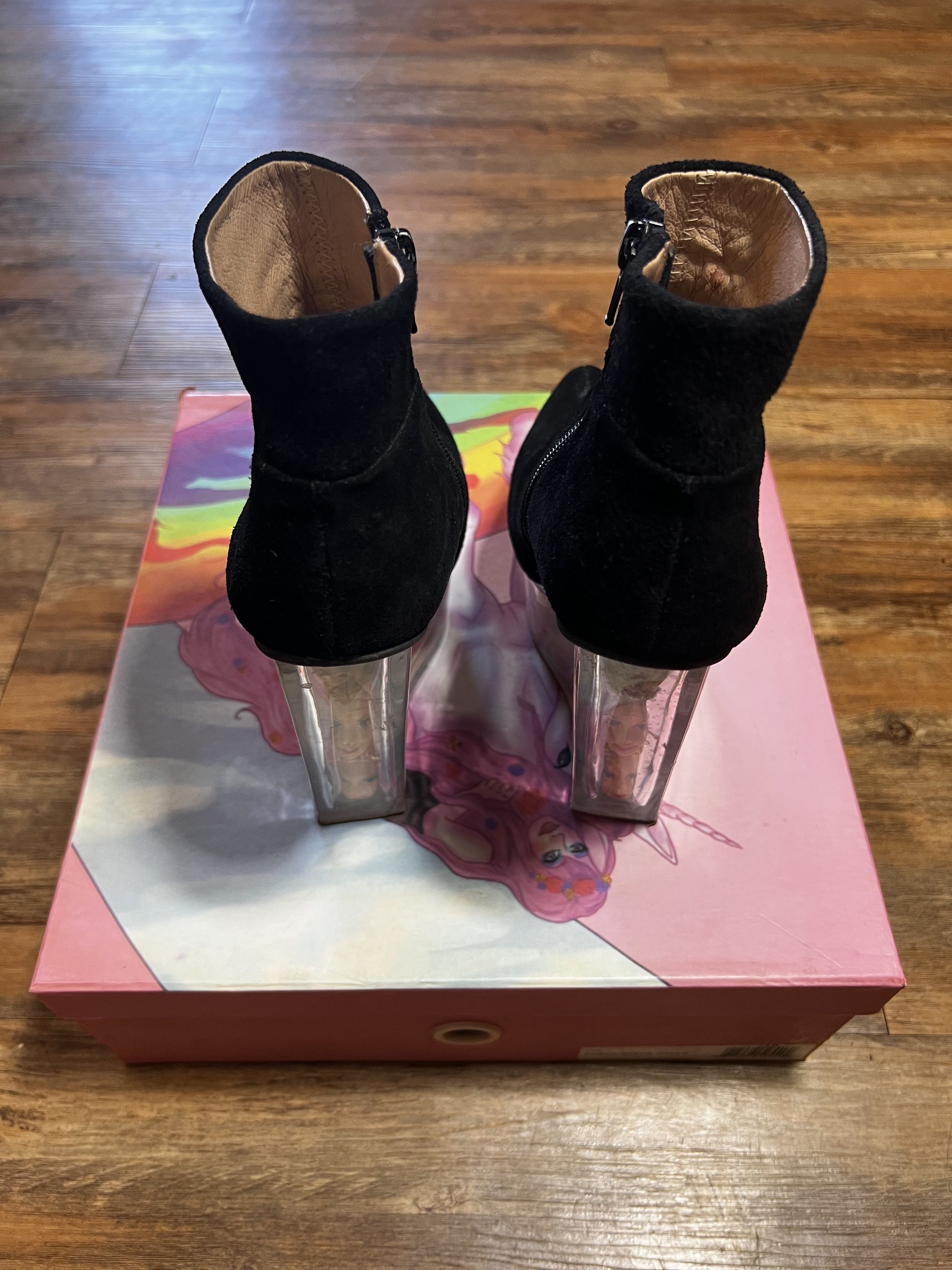 Jeffrey Campbell RARE Deadstock Jeffery Campbell ICY Barbie Head Suede Boots Size US 7.5 / IT 37.5 - 9 Thumbnail