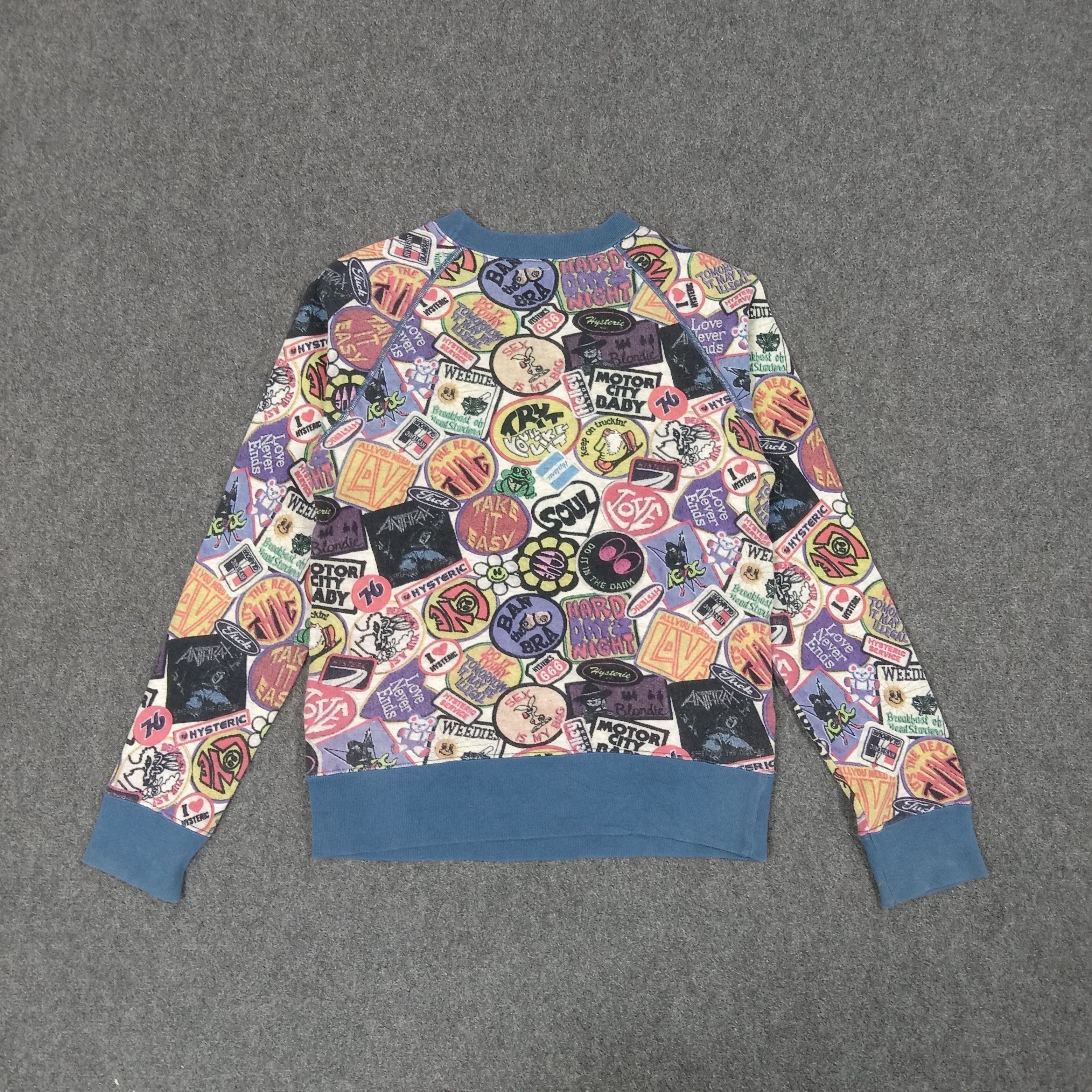 Hysteric Glamour × Japanese Brand × Vintage Hysteric Glamour Japanese Brand Fullprint Sweatshirt Size US XS / EU 42 / 0 - 5 Thumbnail