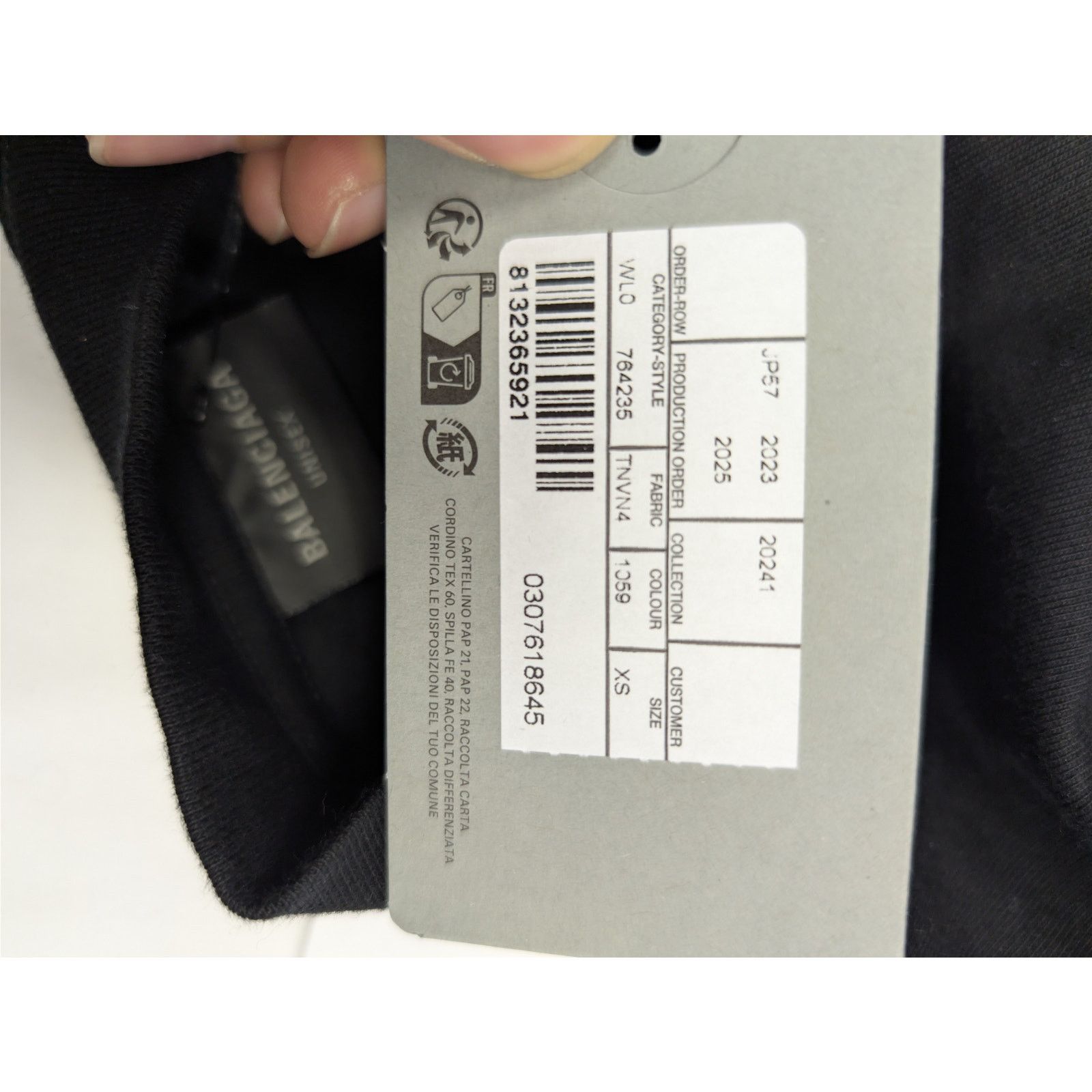 Balenciaga o1rshd1 Hand Drawn BB Icon Vintage Jersey Medium Fit T-Shirt Size US XS / EU 42 / 0 - 23 Thumbnail