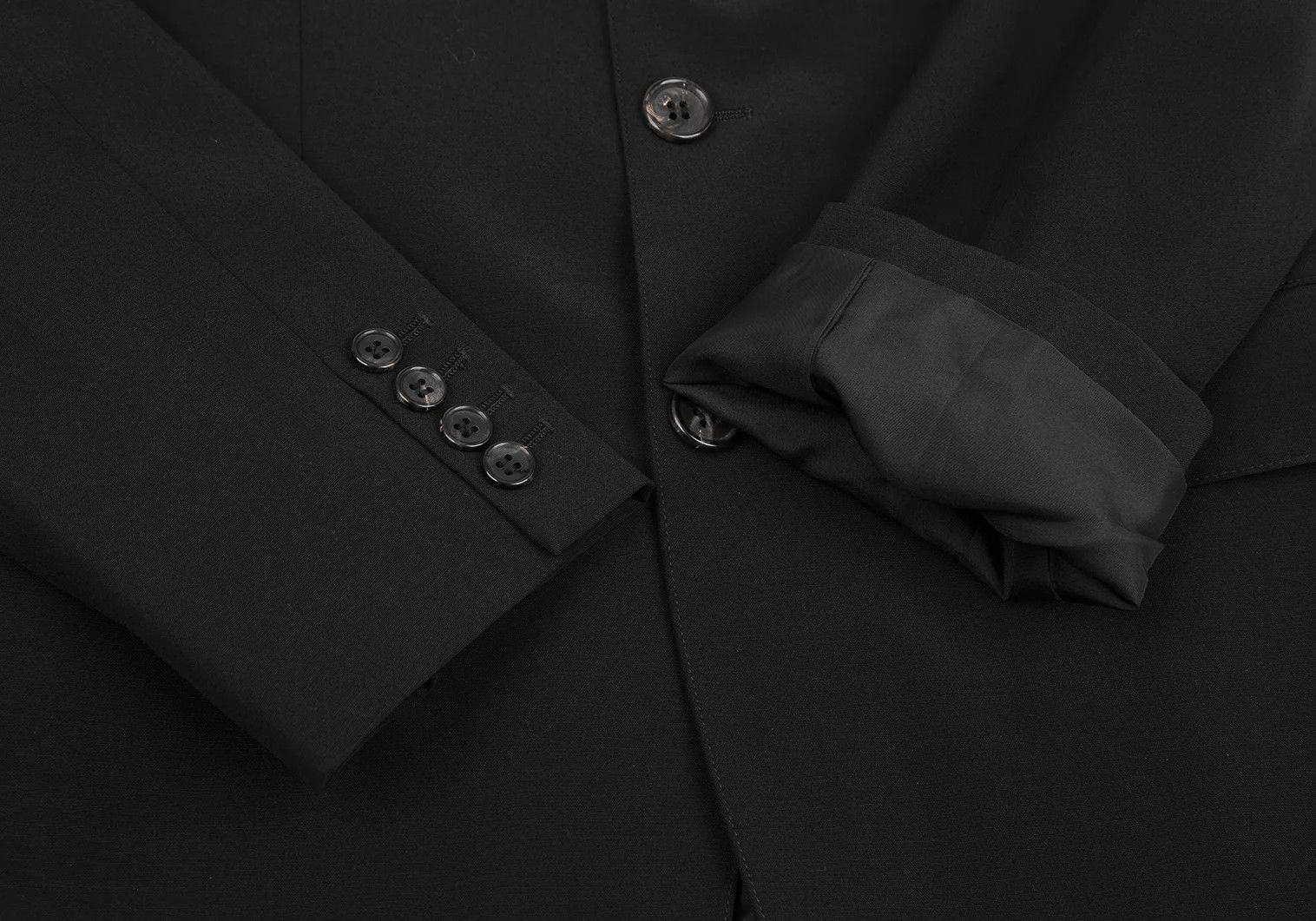 Jean Paul Gaultier Wool 3-Button Jacket in Black, Size 48 Size US M / EU 48-50 / 2 - 9 Thumbnail