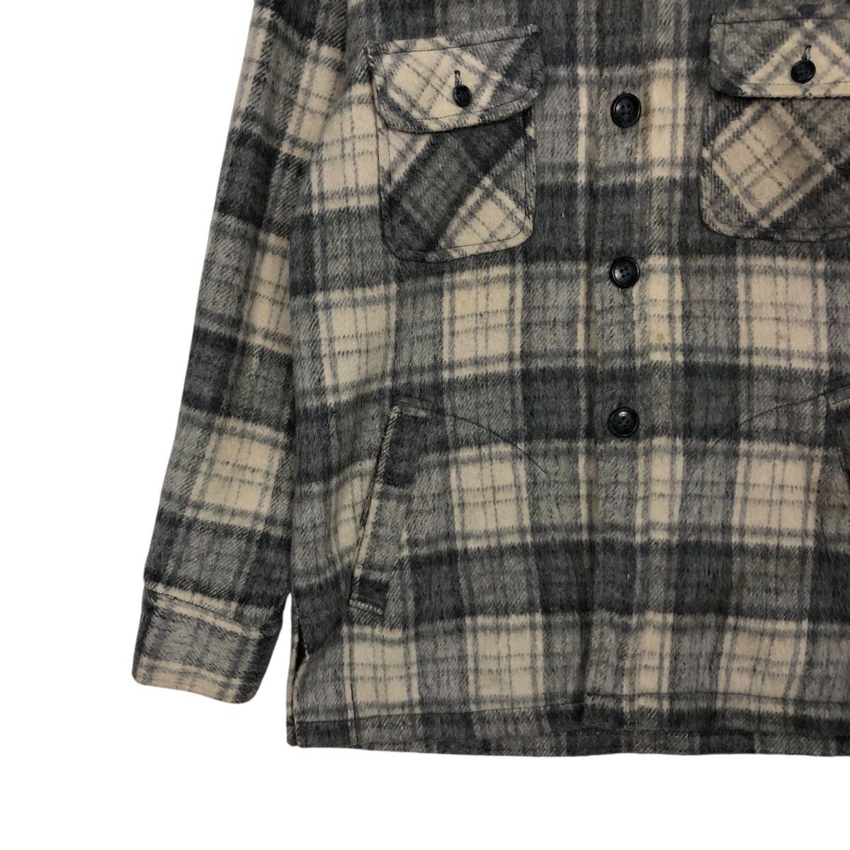 Japanese Brand 📌Vintage Wool Jacket Flannel Spade Mashie Tartan Design Size US L / EU 52-54 / 3 - 5 Thumbnail