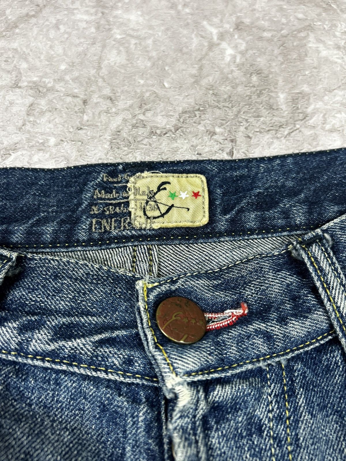 Energie × Pharrell × Sixty ENRARE >* Energie x Pharrel William Stone Wash Denim Jeans Size US 33 - 8 Thumbnail
