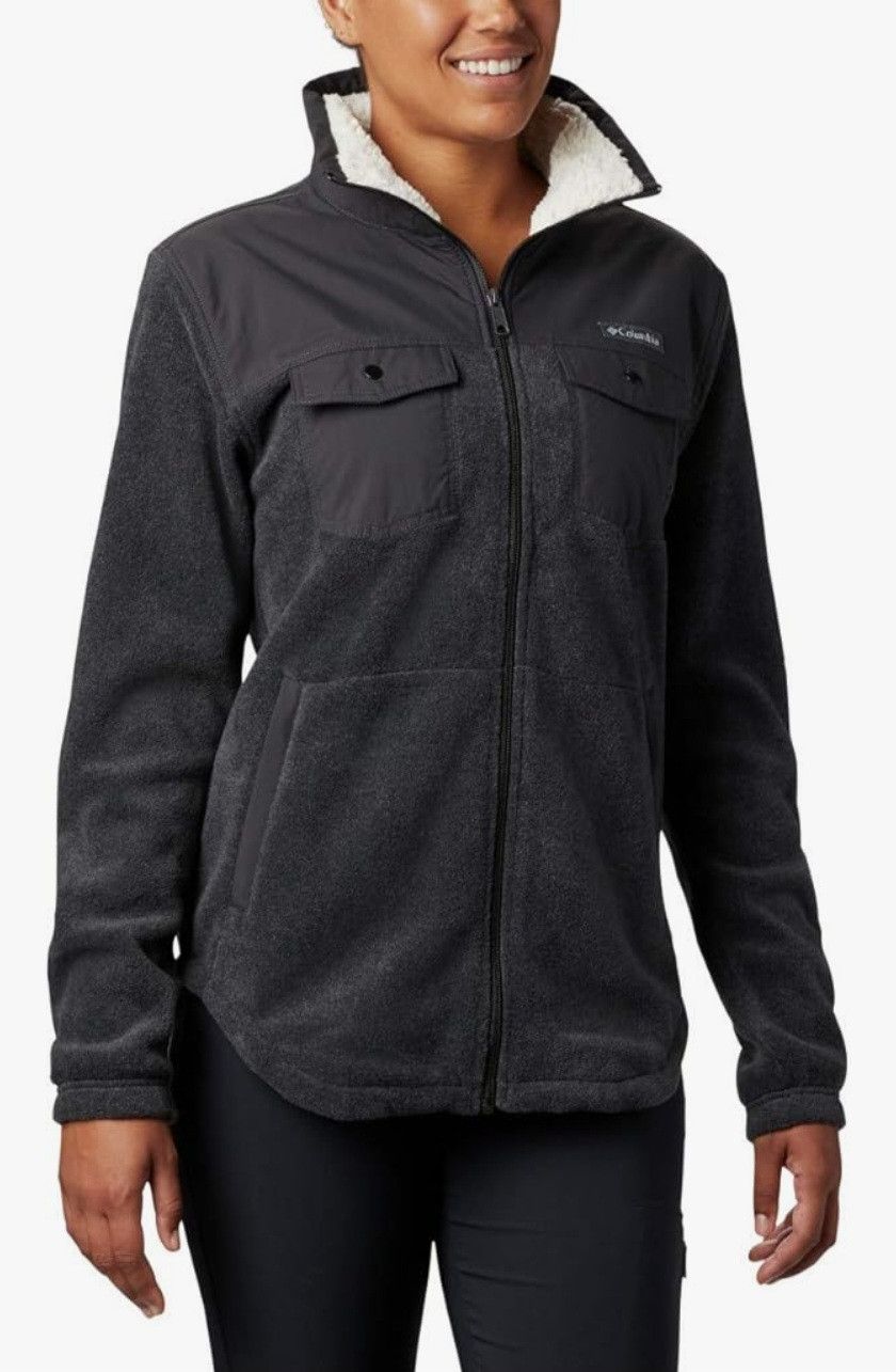 Columbia NWT Columbia Benton Springs Overlay Fleece Sherpa Jacket SM Size S / US 4 / IT 40 - 7 Thumbnail