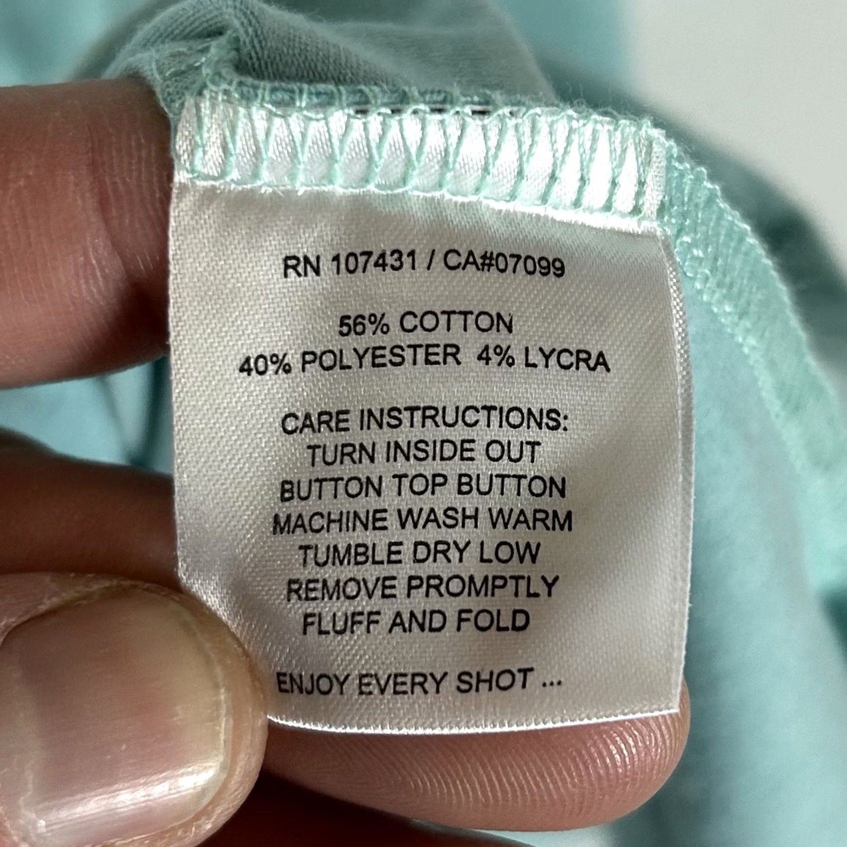 Vintage Linksoul Tempus Fugit Polo Shirt Mens 2XL Blue Teal Short Sleeve Collared Golf Casual Shirt Size US XXL / EU 58 / 5 - 5 Thumbnail