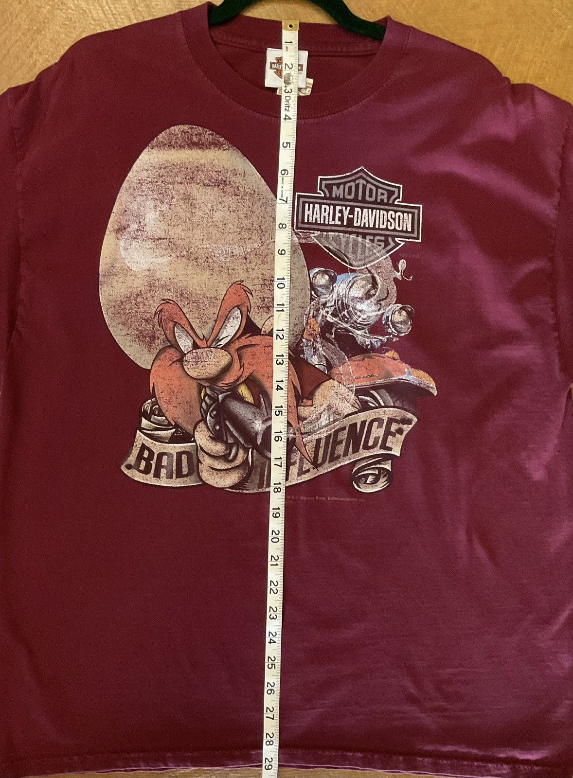 Hanes Vintage Harley-Davidson “Bad Influence” Tee Size US XL / EU 56 / 4 - 3 Thumbnail