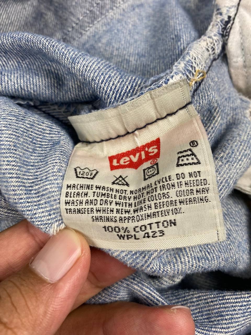Levi's vintage levis 501xx distressed denim nice design Size US 44 / EU 60 - 16 Thumbnail