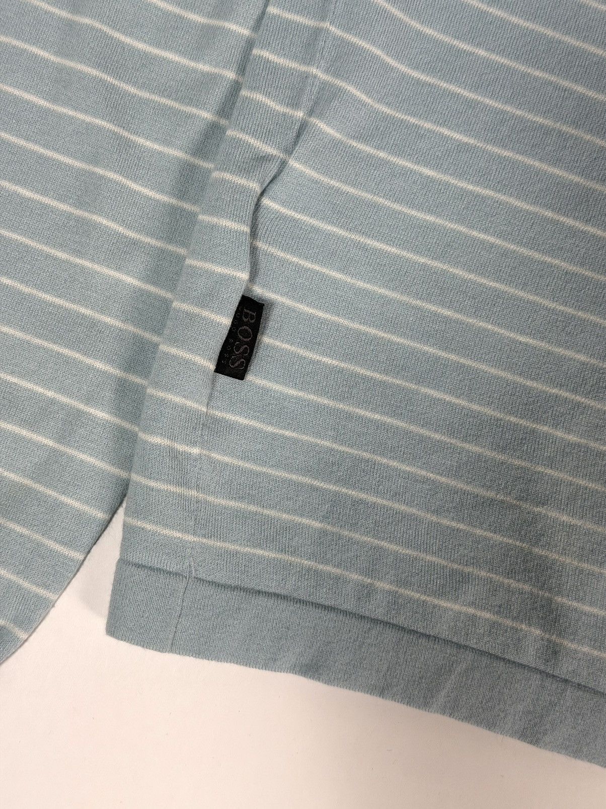 Hugo Boss Hugo Boss Striped V-Neck L/S T-Shirt Size US M / EU 48-50 / 2 - 4 Thumbnail