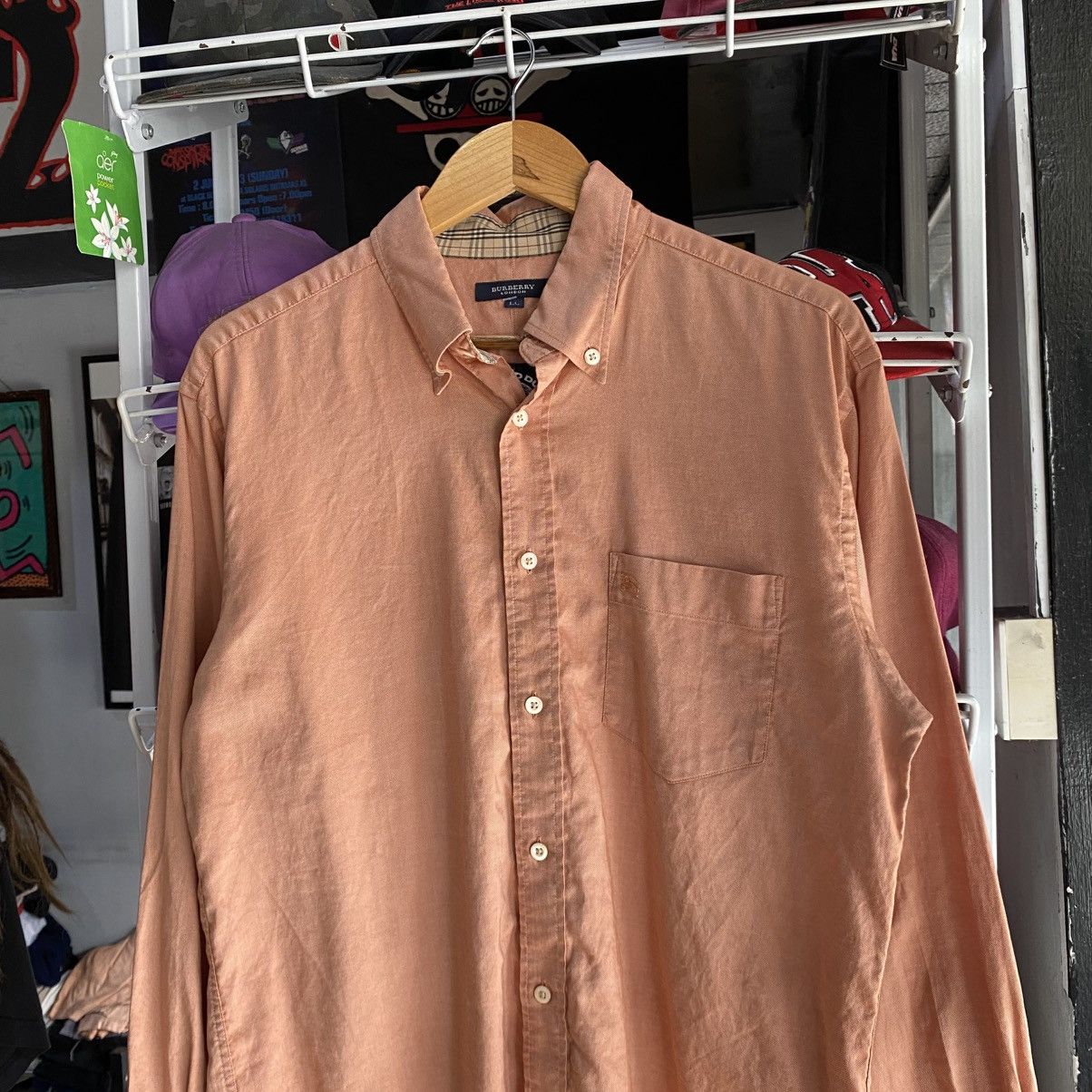 Burberry × Vintage BURBERRY LONDON Pocket Shirt Fashion Casual Style Size US XL / EU 56 / 4 - 3 Thumbnail