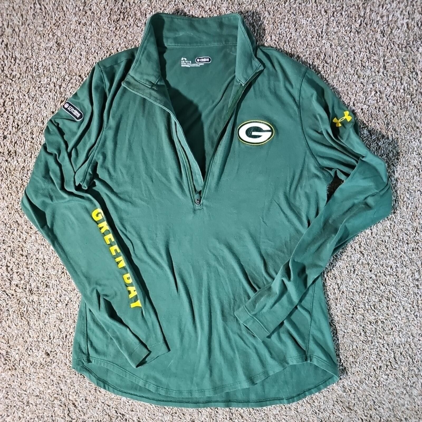 Under Armour Under Armour Combine Authentic Womens L 1/2 Zip Shirt Size ONE SIZE - 1 Thumbnail