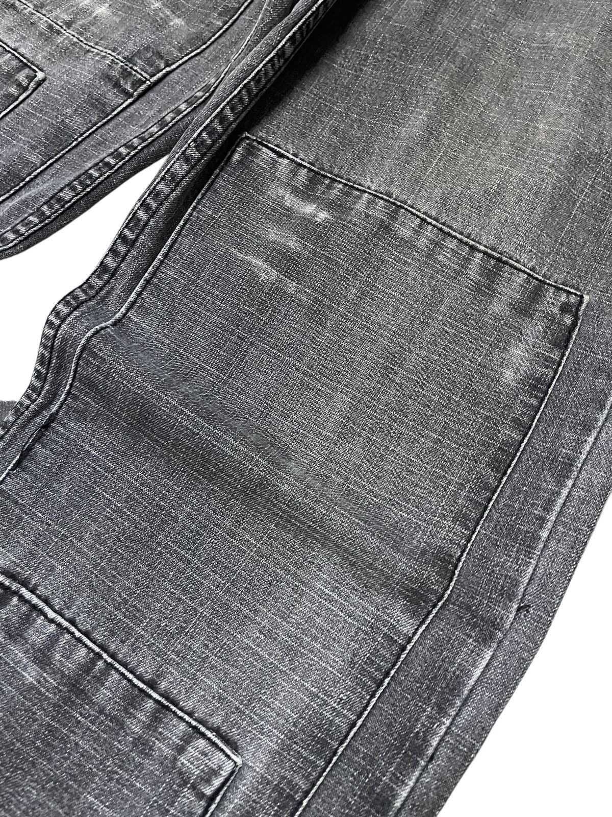 5351 POUR LES HOMMES × GOSTAR DE FUGA × Japanese Brand Nylaus 0125 Japan Patchwork Reconstructed Denim Jeans Size US 32 / EU 48 - 9 Thumbnail
