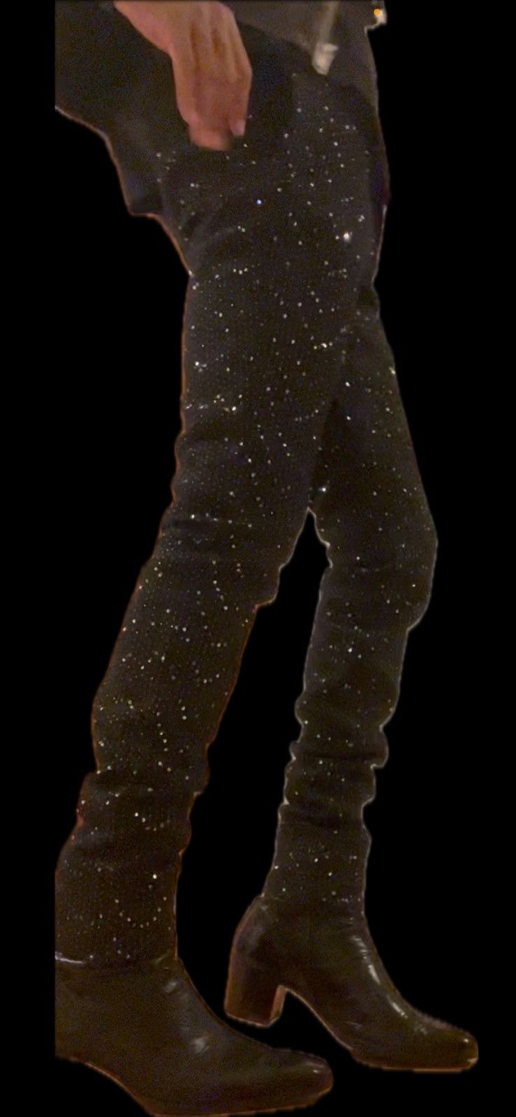 Saint Laurent Paris SS/20 Black Sequin Tweed Trousers Size US 30 / EU 46 - 21 Thumbnail