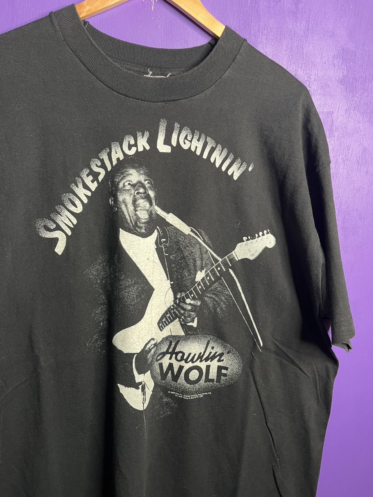 Vintage Vintage 1993 Smokestack lightnin howlin wolf jazz tee Size US XL / EU 56 / 4 - 3 Thumbnail