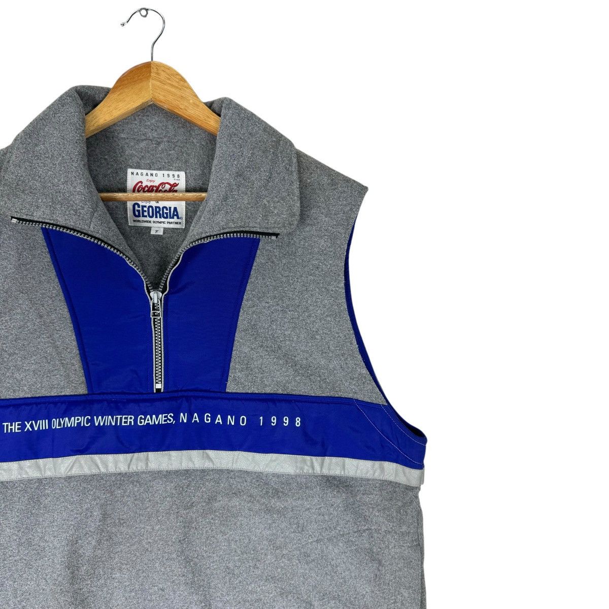 Coca Cola × Mizuno × USA Olympics ☀️MIZUNO COCA COLA OLYMPIC NAGANO 1998 VEST Size US M / EU 48-50 / 2 - 4 Thumbnail