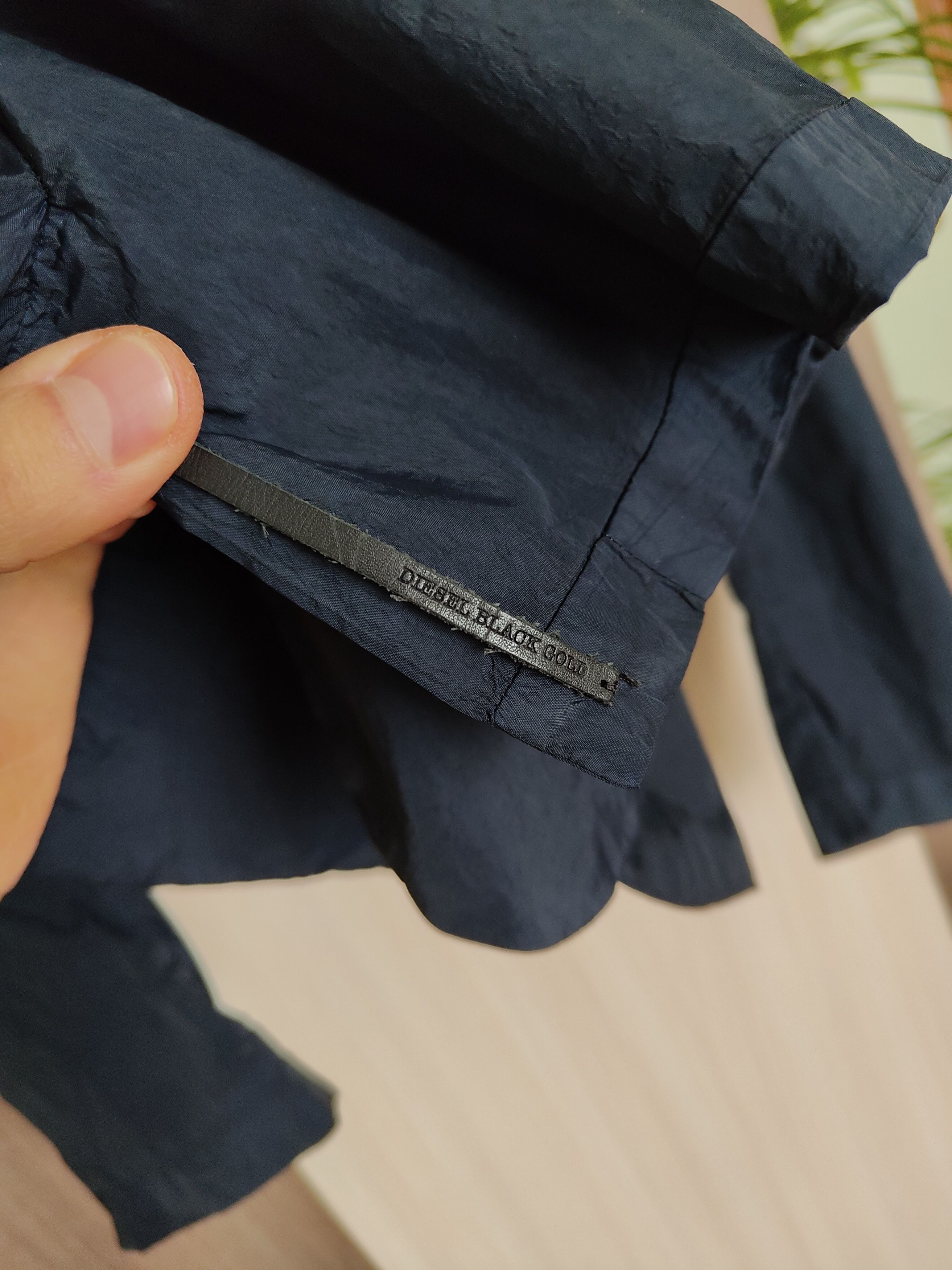 Diesel Diesel Nylon Jacket Shirt Overshirt Diesel Black Gold Blazer Size US S / EU 44-46 / 1 - 7 Thumbnail