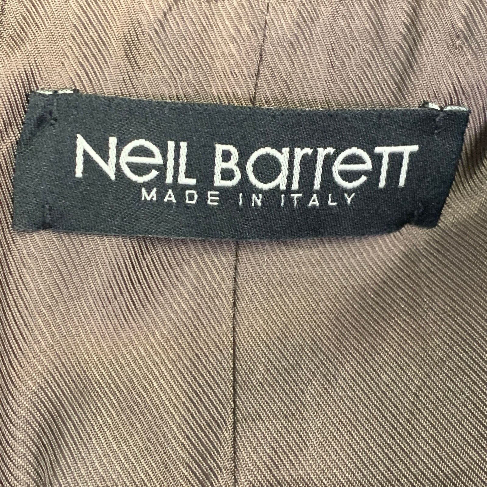 Neil Barrett NEIL BARRETT Grey Wool Double Breasted Notch Lapel Vest Size 42R - 6 Thumbnail