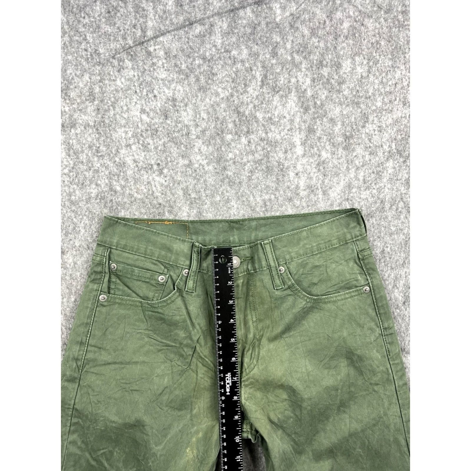 Levi's Levi's 511 Jeans Green Slim Straight Regular Men 30x32 Denim Cotton Blend Button Zip 5-Pocket Unit Vintage No Size US 30 / EU 46 - 4 Thumbnail
