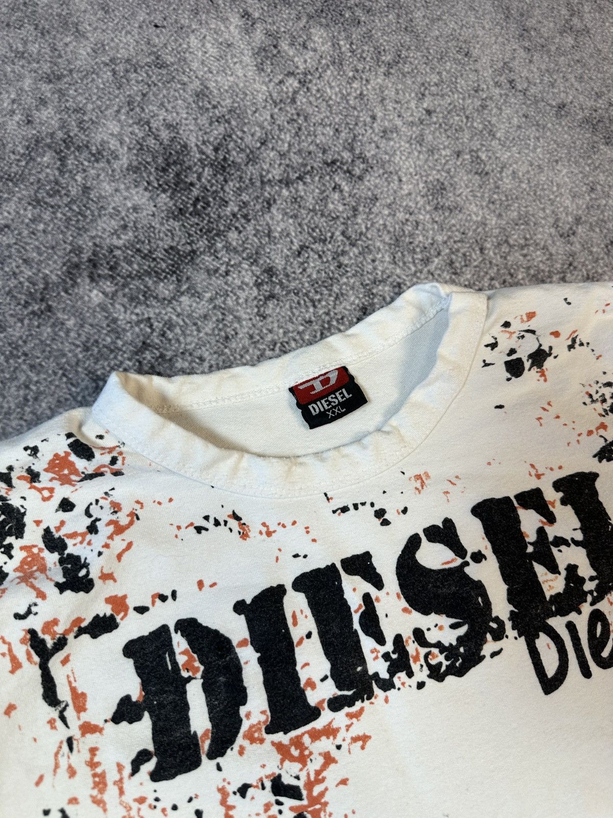 Diesel Y2K Vintage Diesel Logo T-shirt Streetwear Opium Style Rare Size US XL / EU 56 / 4 - 3 Thumbnail