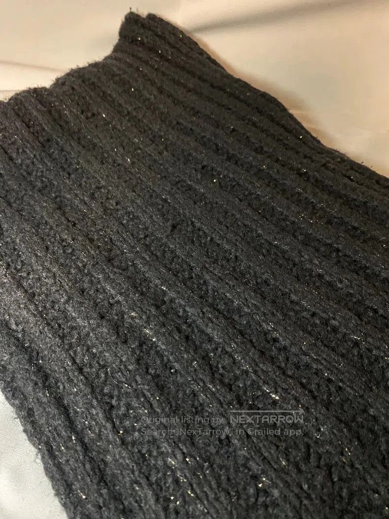 Ann Demeulemeester Ann Demeulemeester Fringed Black Scarf. Size ONE SIZE - 6 Thumbnail