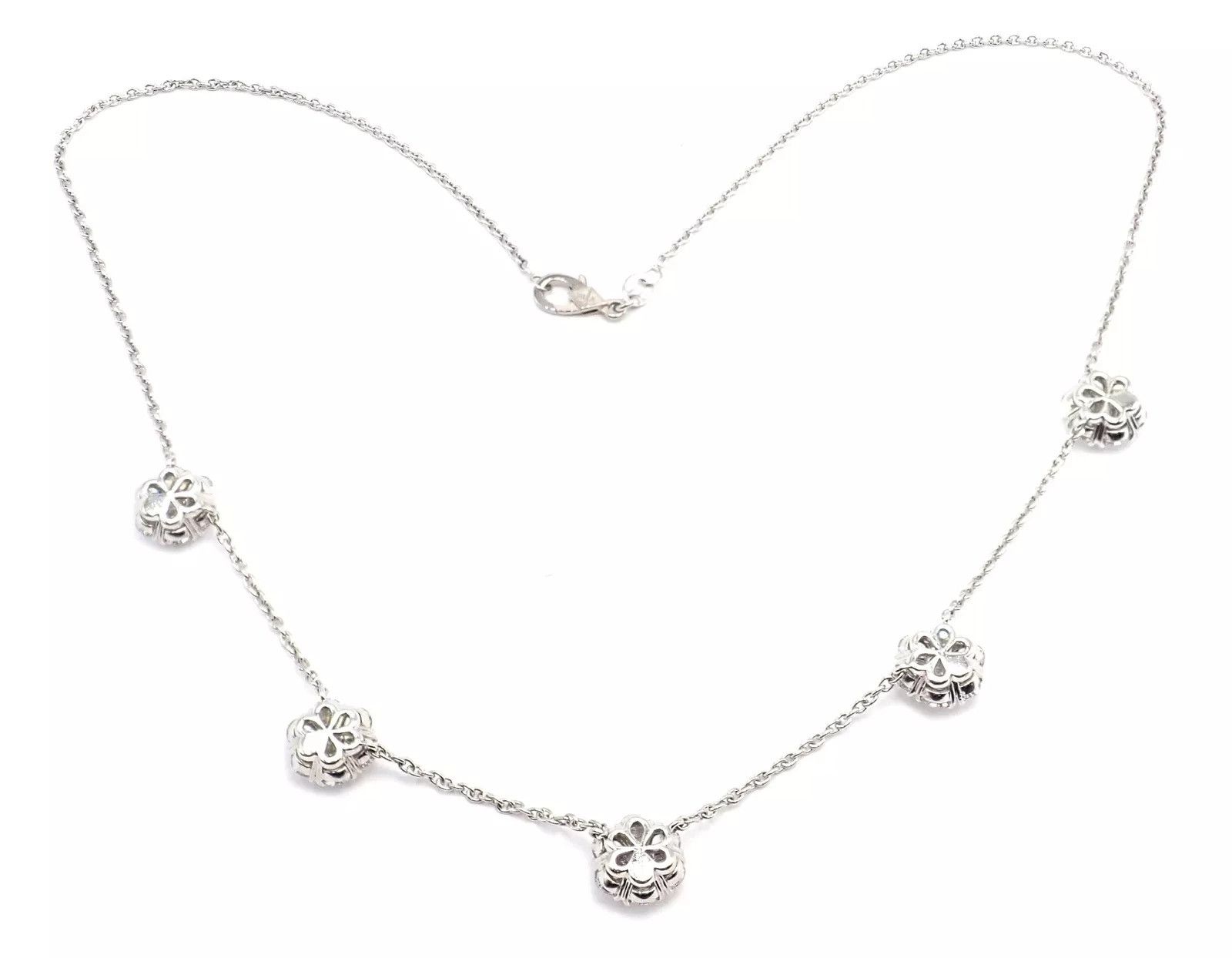 Van Cleef & Arpels Van Cleef & Arpels Platinum Flower Fleurette Necklace Size ONE SIZE - 6 Thumbnail