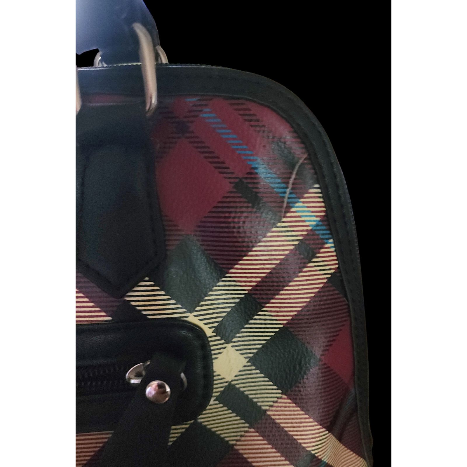 Giani Bernini Giani Bernini faux leather Plaid Dome Satchel, Size ONE SIZE - 7 Thumbnail