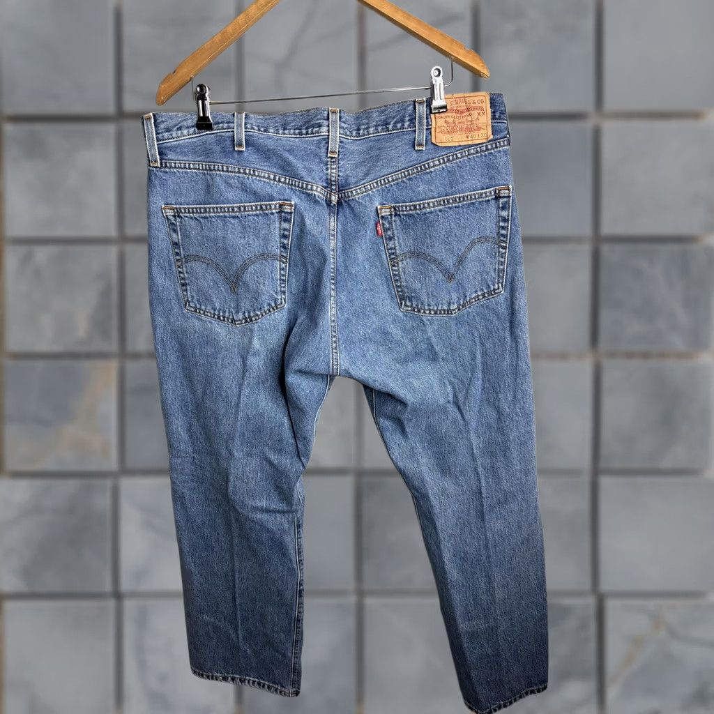 Levi's Levi's 501 Jeans Mens 40x30 Blue Button Fly Straight Leg Denim Made Colombia Size US 40 / EU 56 - 1 Thumbnail