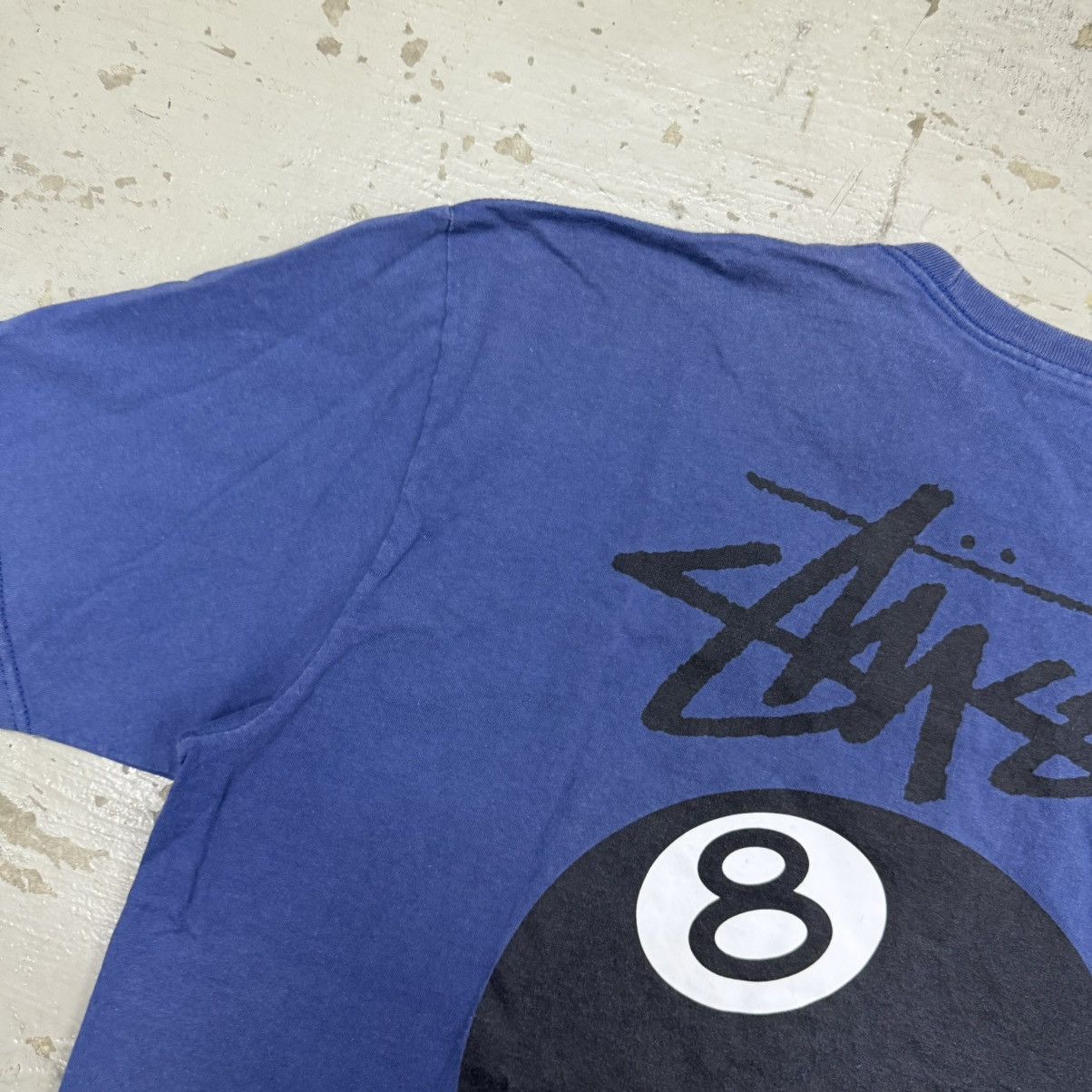 Stussy Stussy 8 Ball Pigment Dyed Faded Midnight Blue Tee Size US XL / EU 56 / 4 - 11 Thumbnail