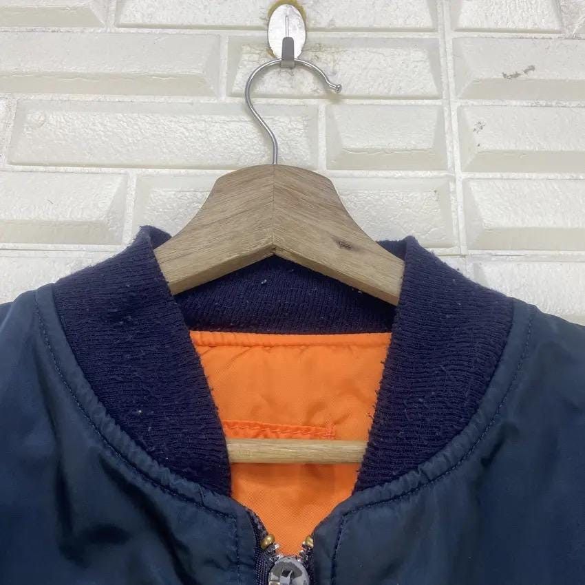 Alpha Industries Vintage Alpha Industries MA-1 Flight Bomber Jacket Size US XL / EU 56 / 4 - 7 Thumbnail