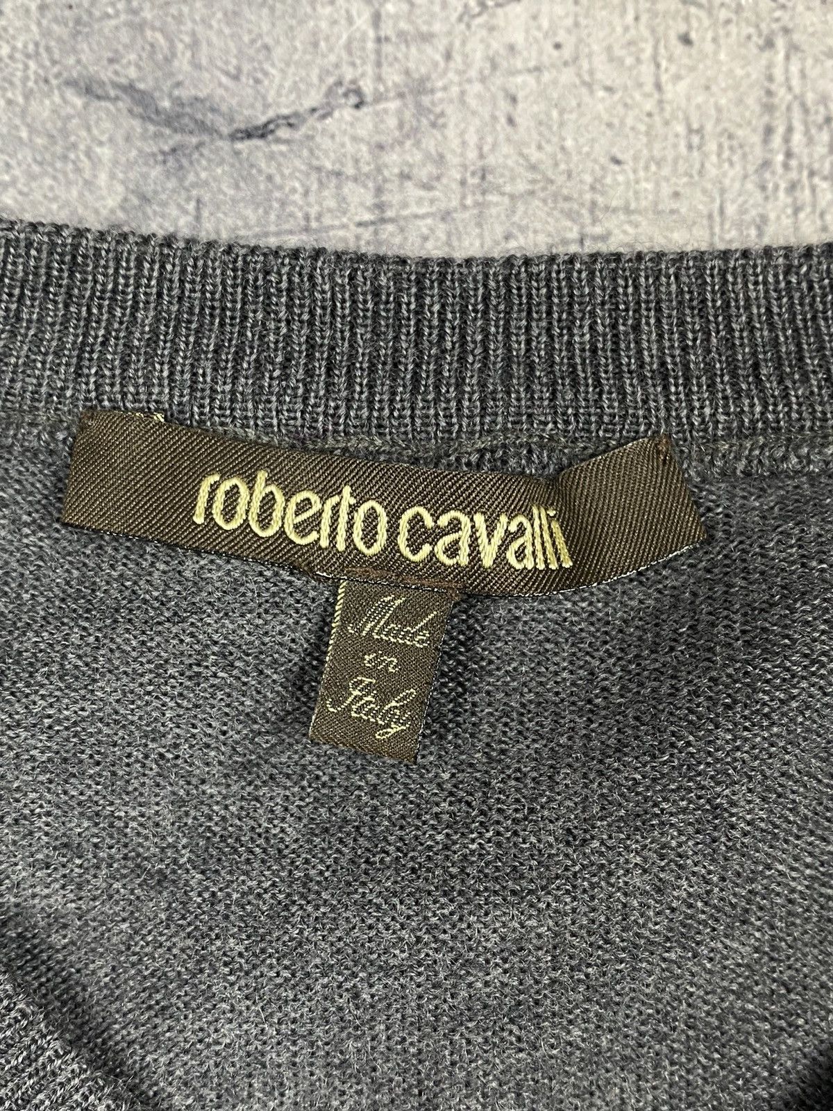 Designer × Roberto Cavalli Luxury Roberto Cavalli Designer Wool Sweater Size US L / EU 52-54 / 3 - 7 Thumbnail