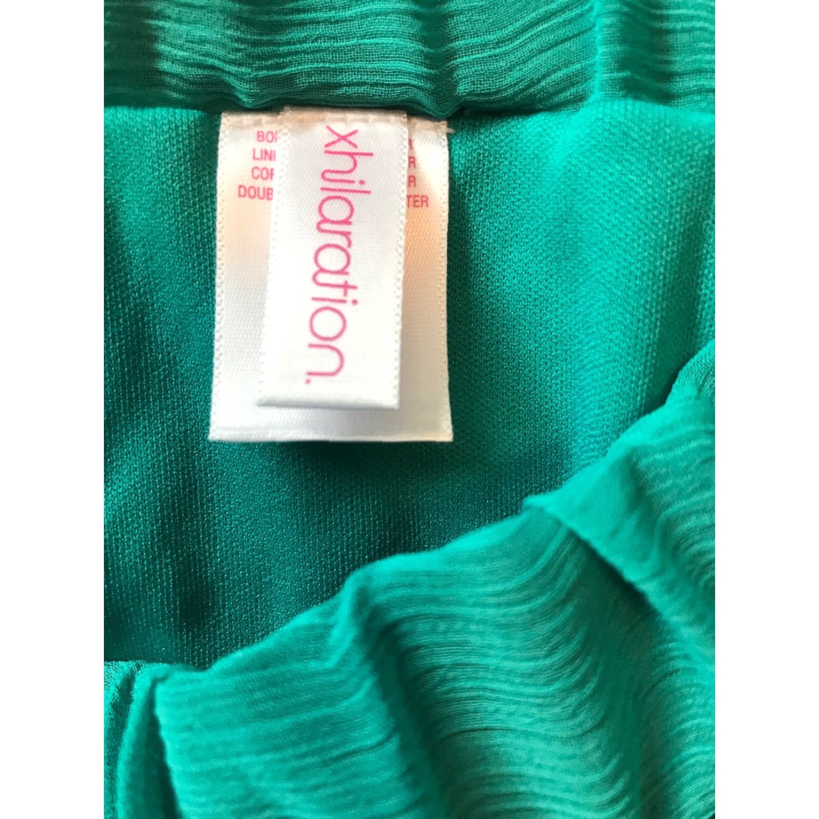 Vintage VINTAGE? No. (Xhilaration) Maxi Skirt Women XL Teal NWT High Low B542 Size 40" / US 18 - 3 Thumbnail