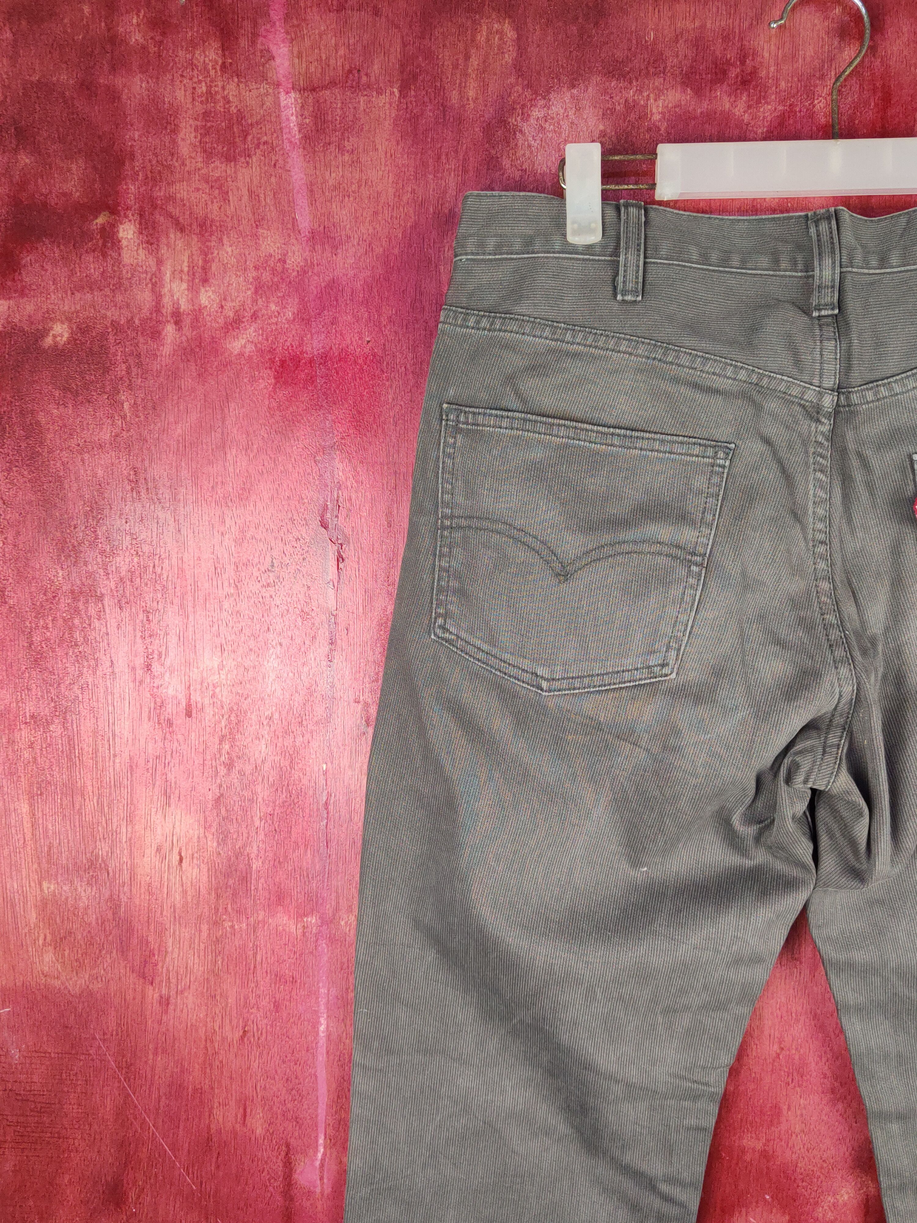 Levi's 911 Levi's Big E Dark Gray corduroy vintage Pants #S1872 Size US 33 - 10 Thumbnail