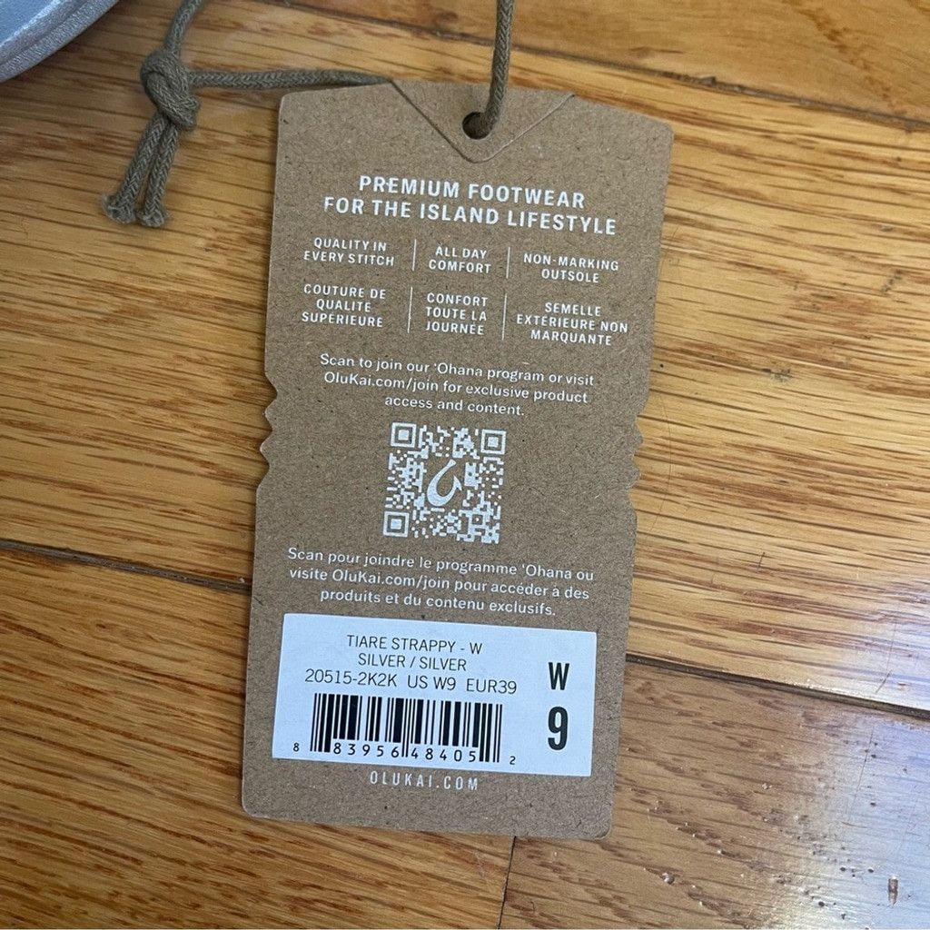 Olukai OluKai Tiare Strappy Silver Metallic Leather Sandals Size 9 Size US 9 / IT 39 - 8 Thumbnail