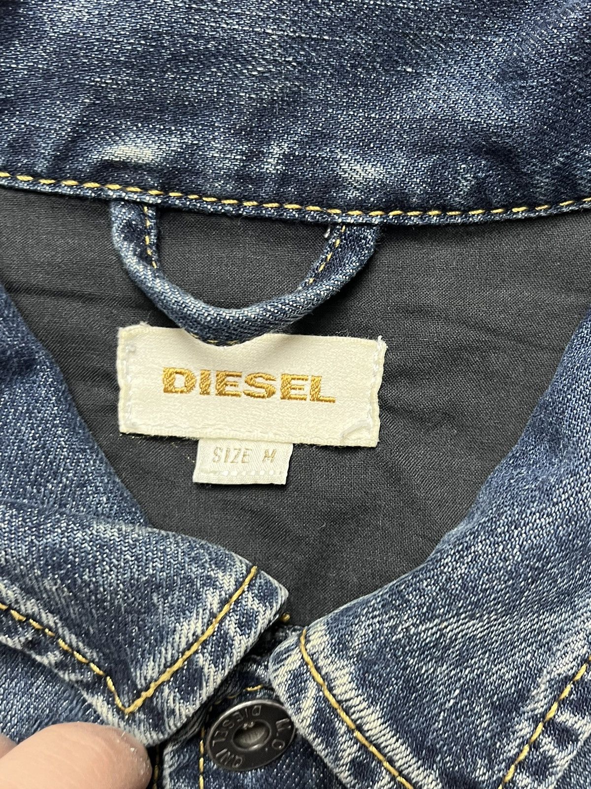Diesel × Vintage 🔥Vintage Diesel Jeans Jacket Denim Coat Size US M / EU 48-50 / 2 - 4 Thumbnail
