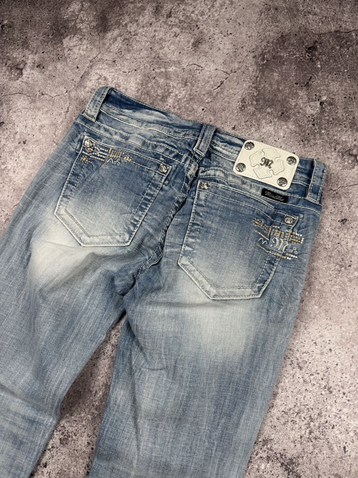 Miss Sixty Vintage Miss Sixty Jeans Flared Distressed 00s Low Rice Size 28" / US 6 / IT 42 - 2 Thumbnail