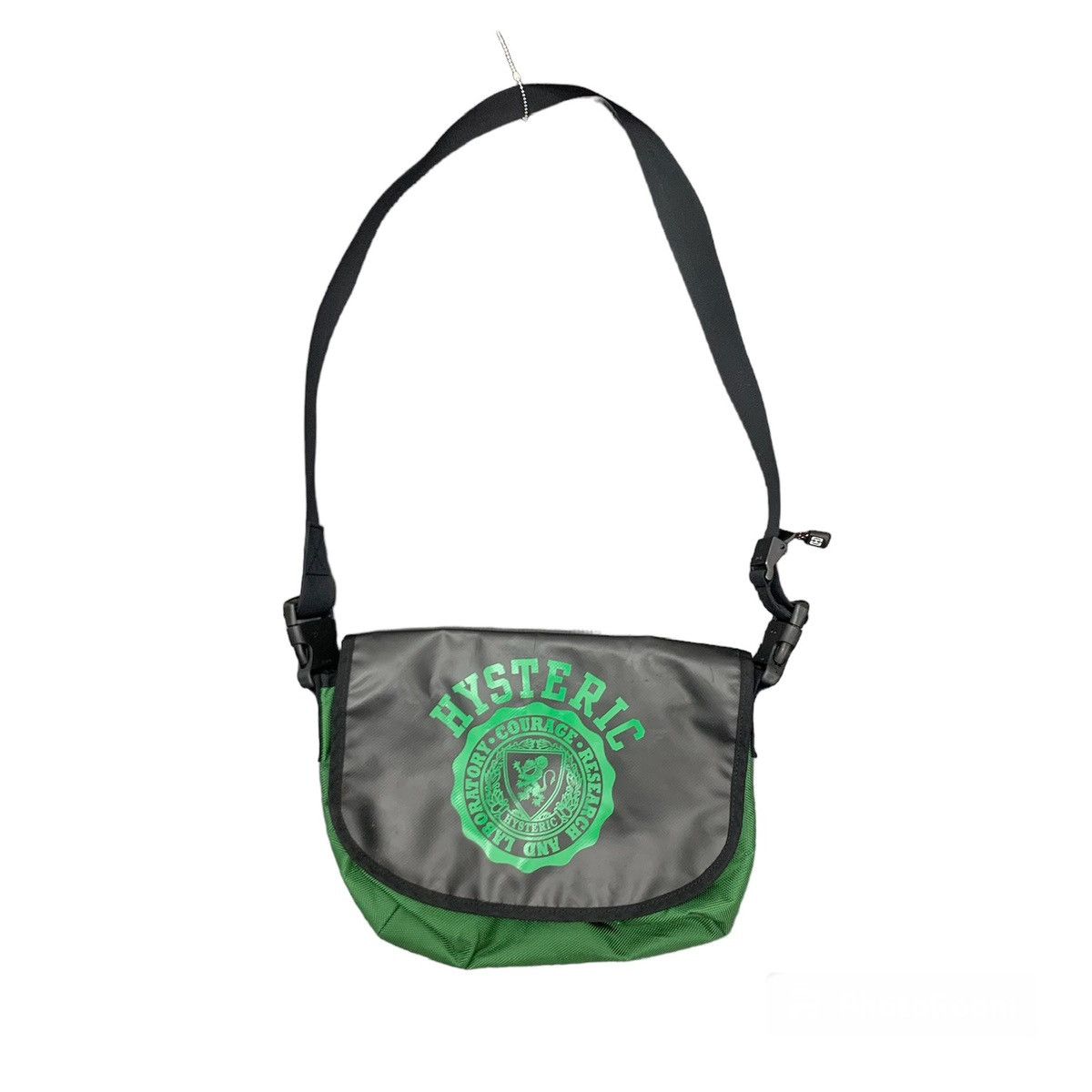 image of Archival Clothing x Hysteric Glamour Waterproof Messenger Bag Green Sling Bag, Men's