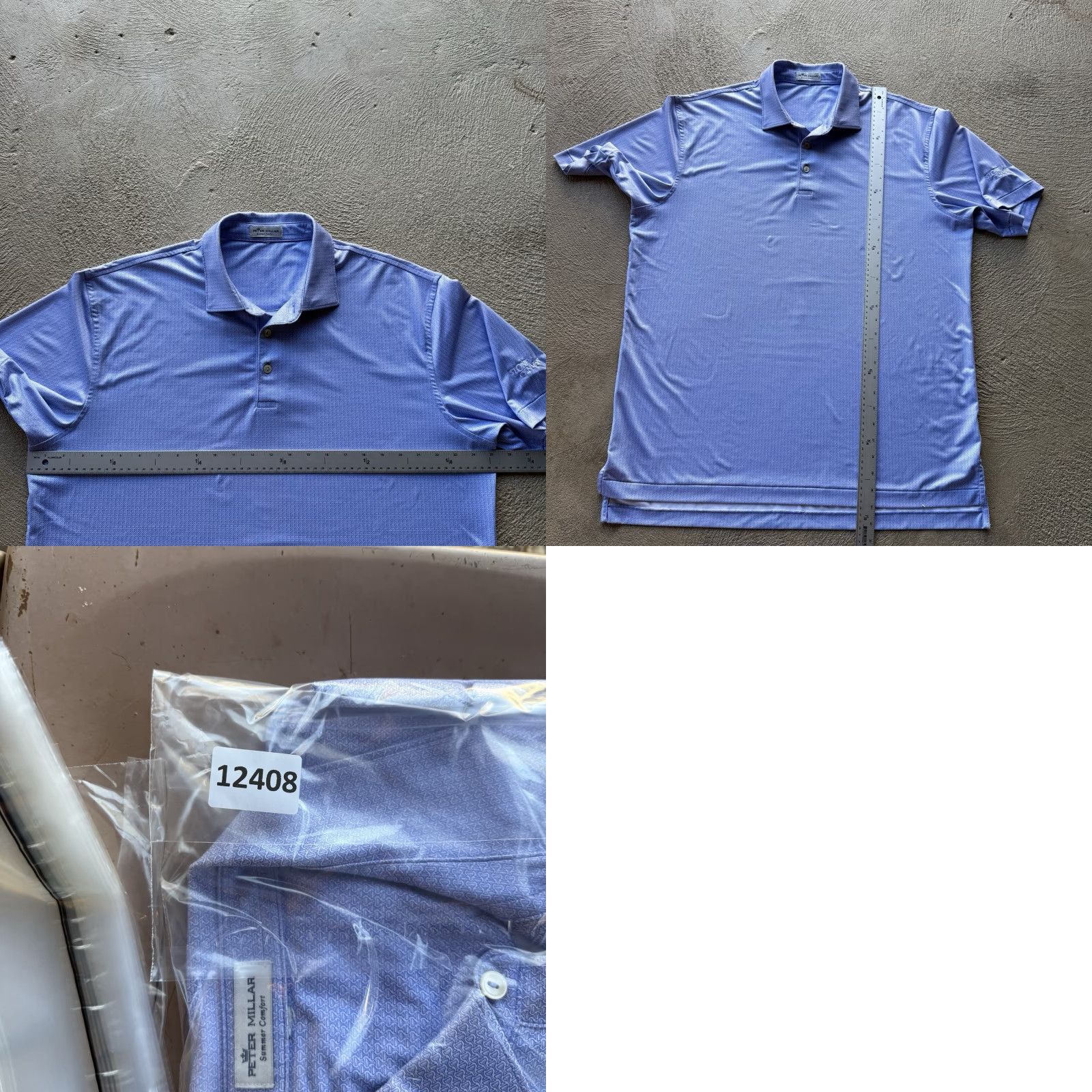 Peter Millar Peter Millar Polo Mens XL Blue Summer Comfort Stretch Golf Drink Cocktail Polo Shirt Size US XL / EU 56 / 4 - 8 Thumbnail