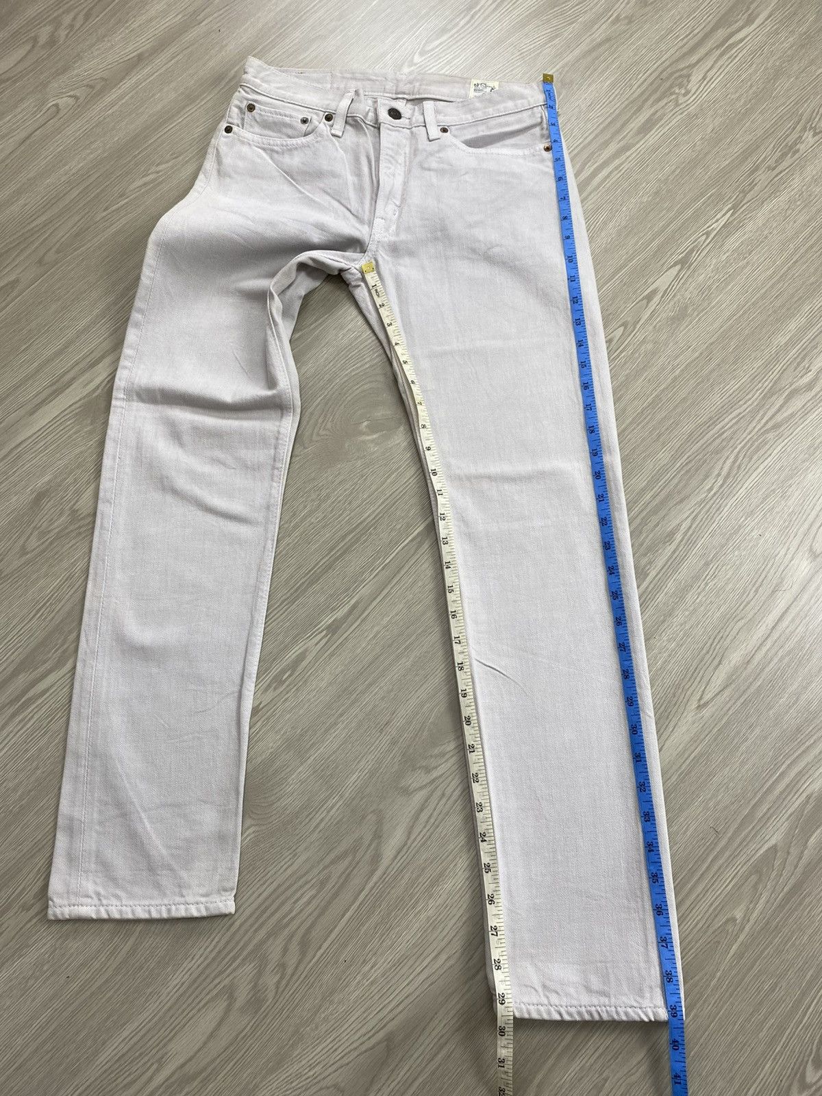 Evan Kinori × Orslow Vintage Orslow Japan Broken White Straight Jeans Size US 29 - 22 Thumbnail
