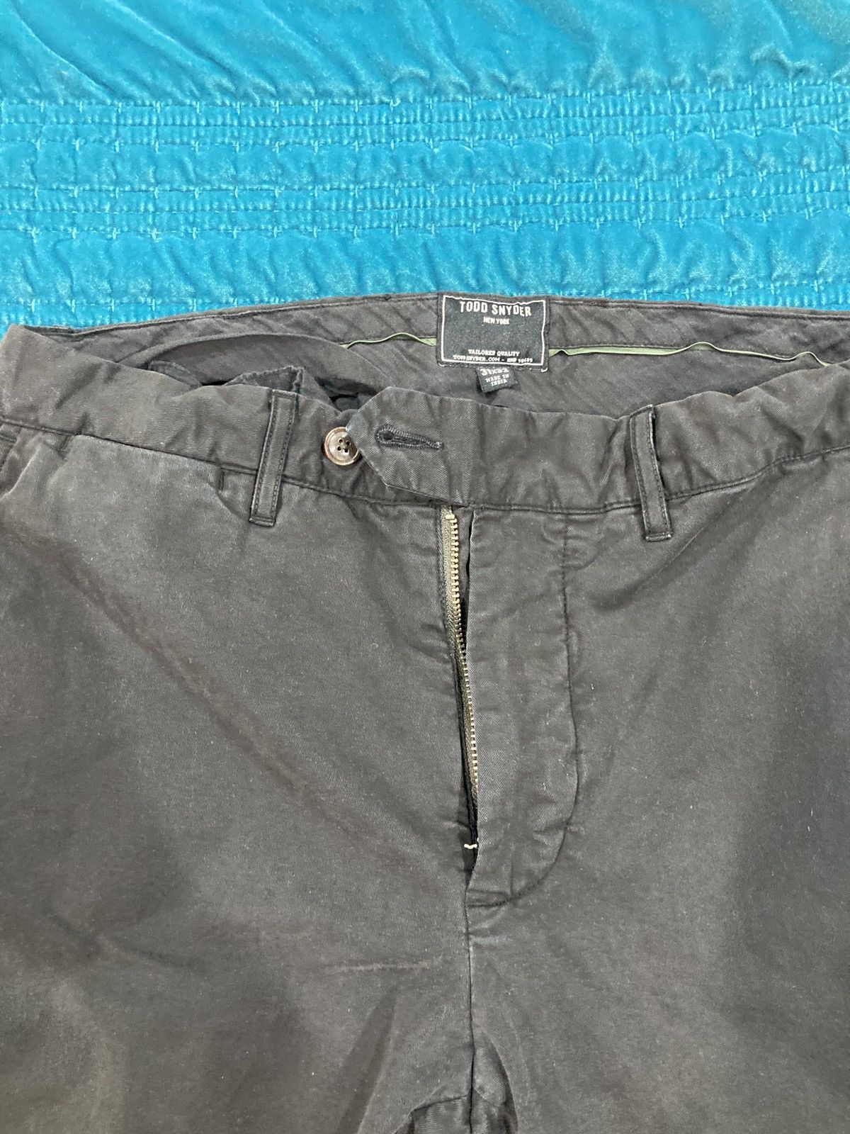 Todd Snyder Todd snyder slim fit black chino trousers Size US 31 - 3 Thumbnail