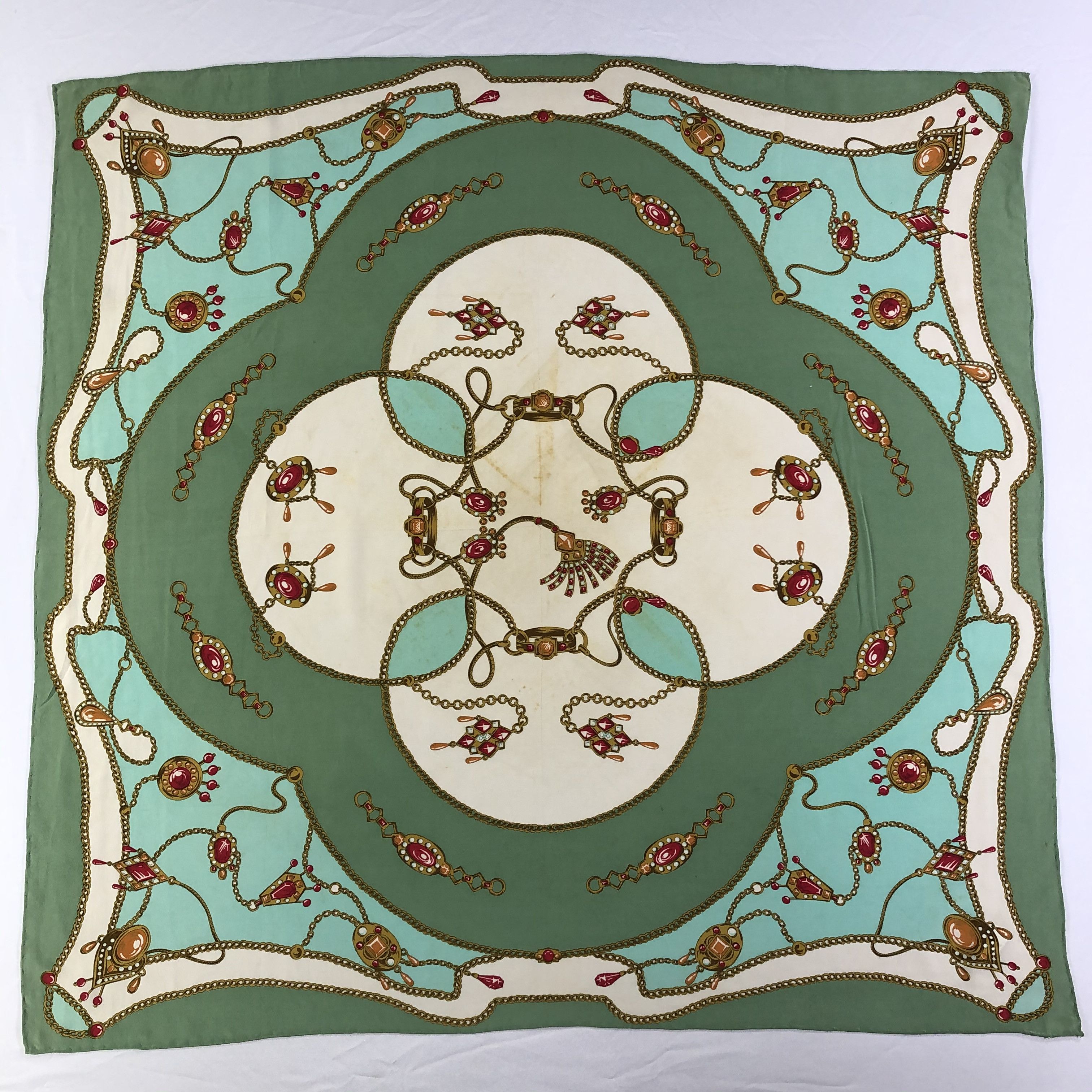 Vintage Vintage Silk Scarf Size ONE SIZE - 2 Thumbnail
