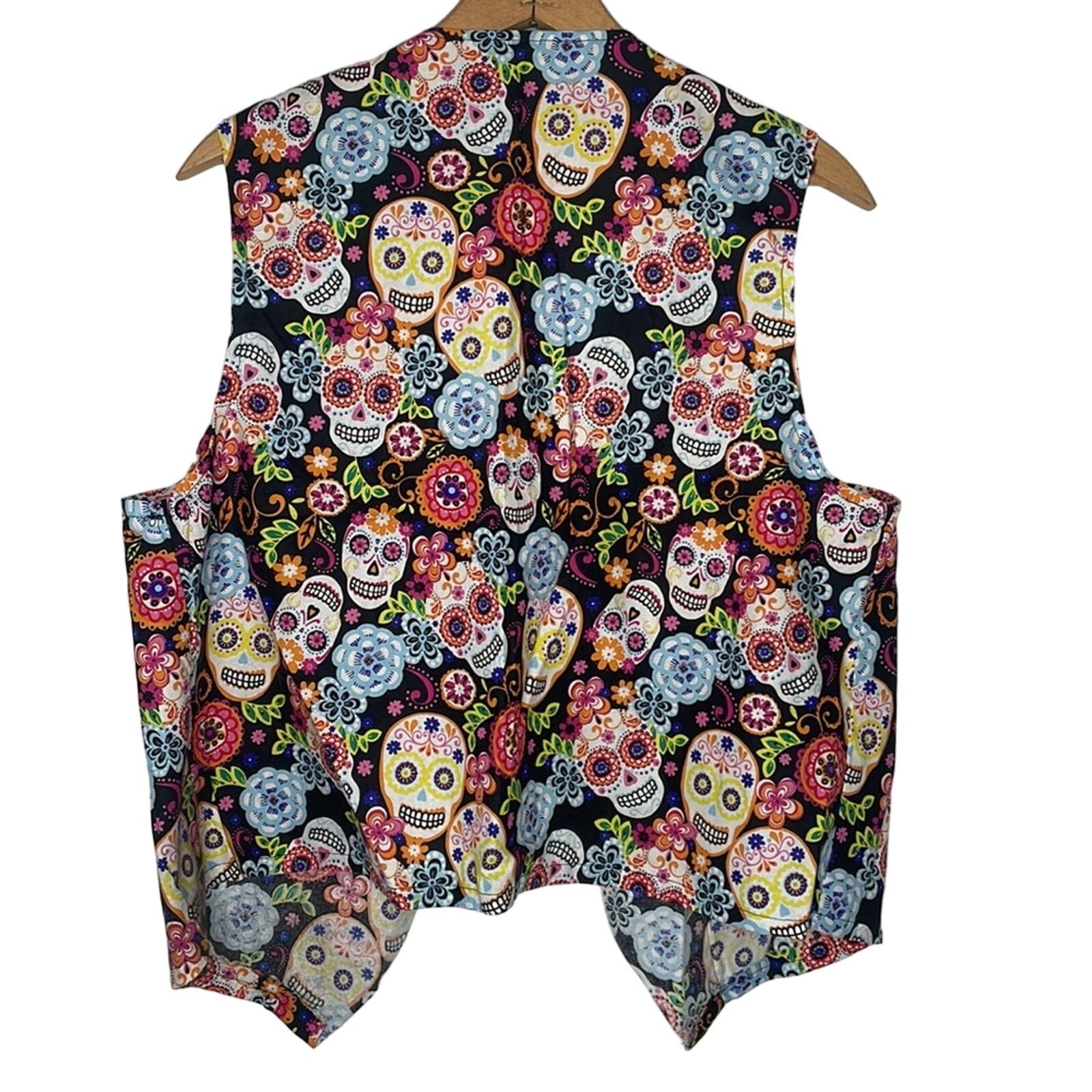 Other NWOT Colorful Skulls Open Vest Size S / US 4 / IT 40 - 2 Thumbnail