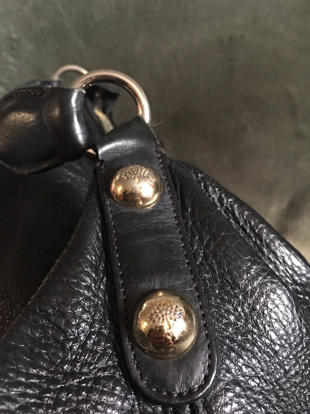 Mulberry Mulberry Daria Black Leather Shoulder Hobo Bag Size ONE SIZE - 8 Thumbnail