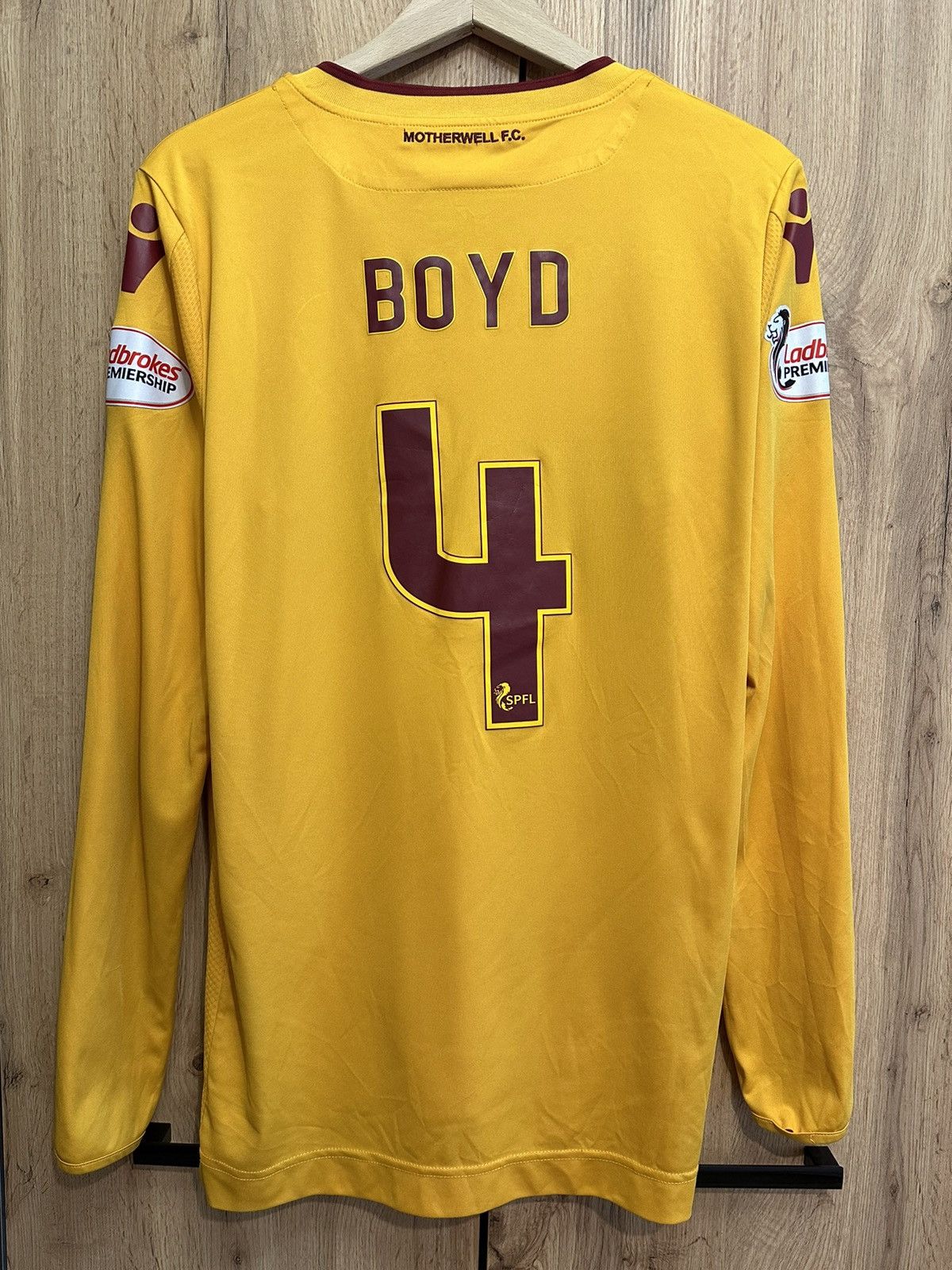 Vintage Motherwell F.C. Macron soccer jersey football kit shirt Size US XL / EU 56 / 4 - 2 Thumbnail