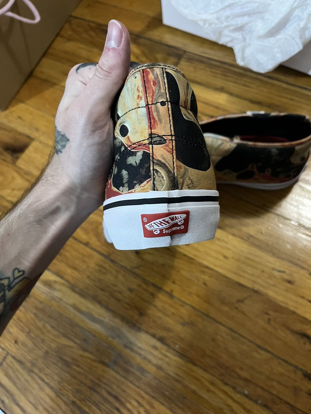 Supreme Supreme blood and semen vans mids Size US 10 / EU 43 - 3 Thumbnail