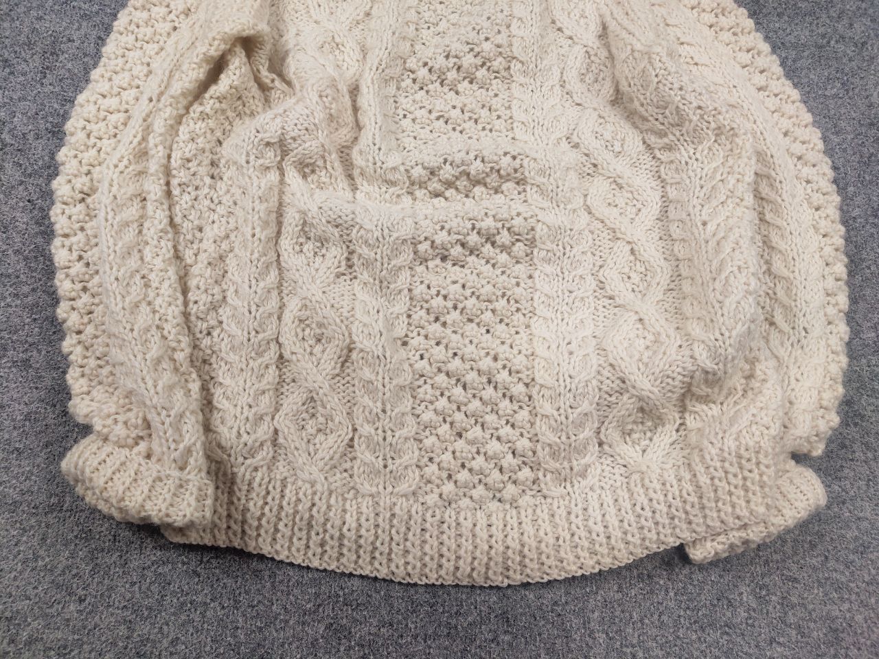 Vintage Vintage 70's Grigoropoulos Fisherman Hand Cable Knit Sweater Size US L / EU 52-54 / 3 - 6 Thumbnail