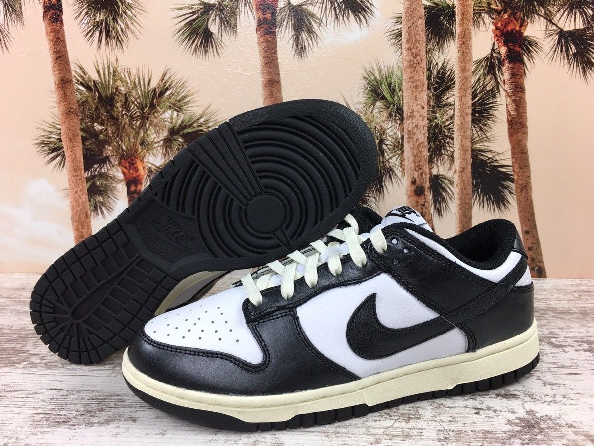 Nike Nike Dunk Low Vintage Panda Retro Black White Women's Size US 10 / EU 43 - 8 Thumbnail