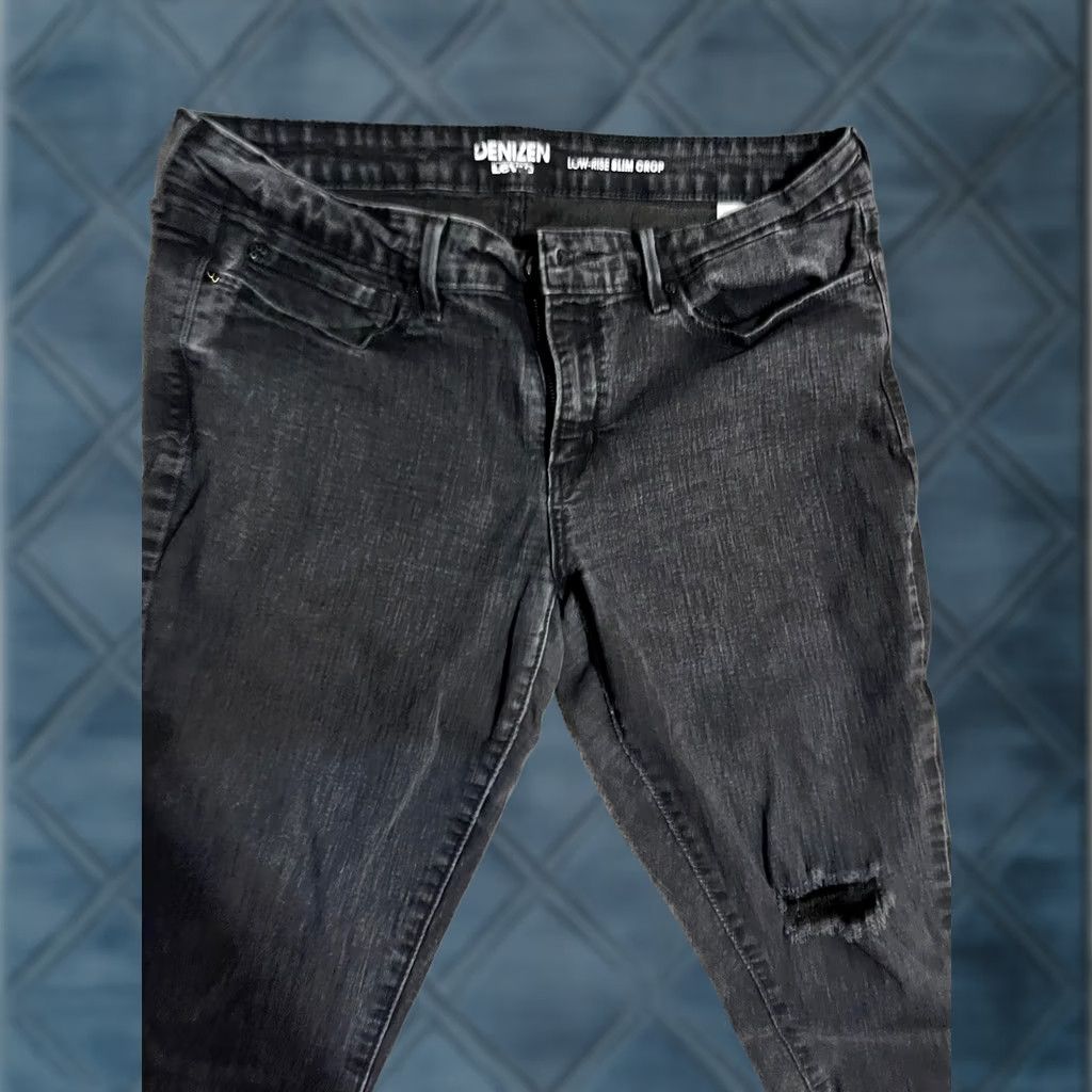 Denizen Denizen Levis Womens Crop Denim Capris Black Size 17 Low-Rise Slim-Leg Size ONE SIZE - 1 Thumbnail