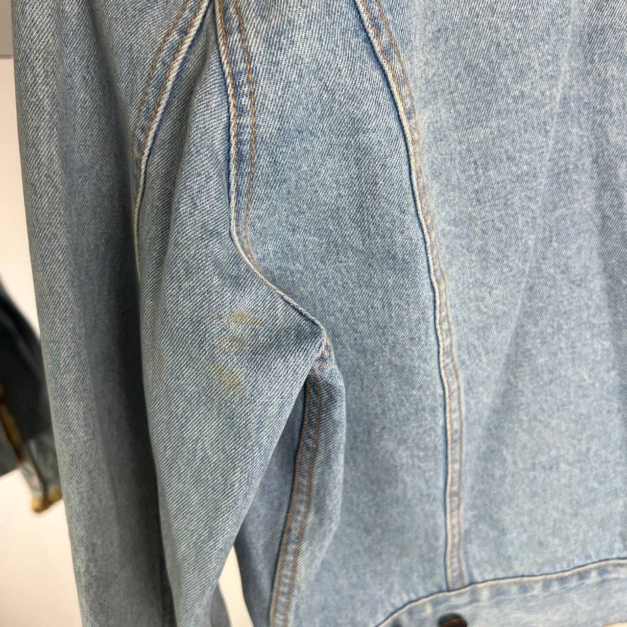 Vintage Denim Jacket Rare Vintage Jean Size L / US 10 / IT 46 - 6 Thumbnail