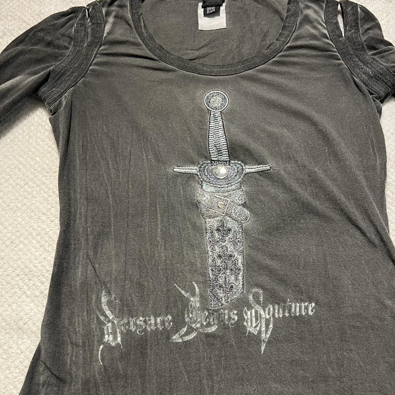 Versace Jeans Couture Rare : gothic VERSACE JEANS COUTURE cut-out top Size S / US 4 / IT 40 - 3 Thumbnail