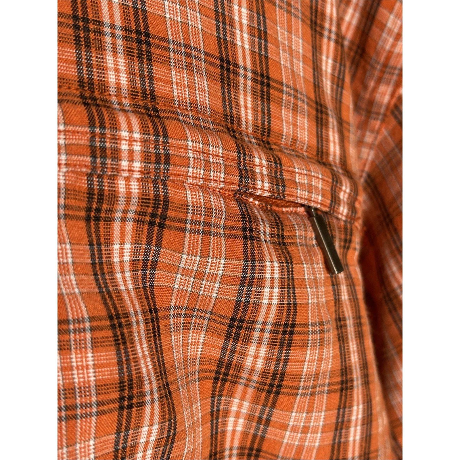 The North Face The North Face Orange Short Sleeve Plaid Button Up Medium Size US M / EU 48-50 / 2 - 2 Thumbnail
