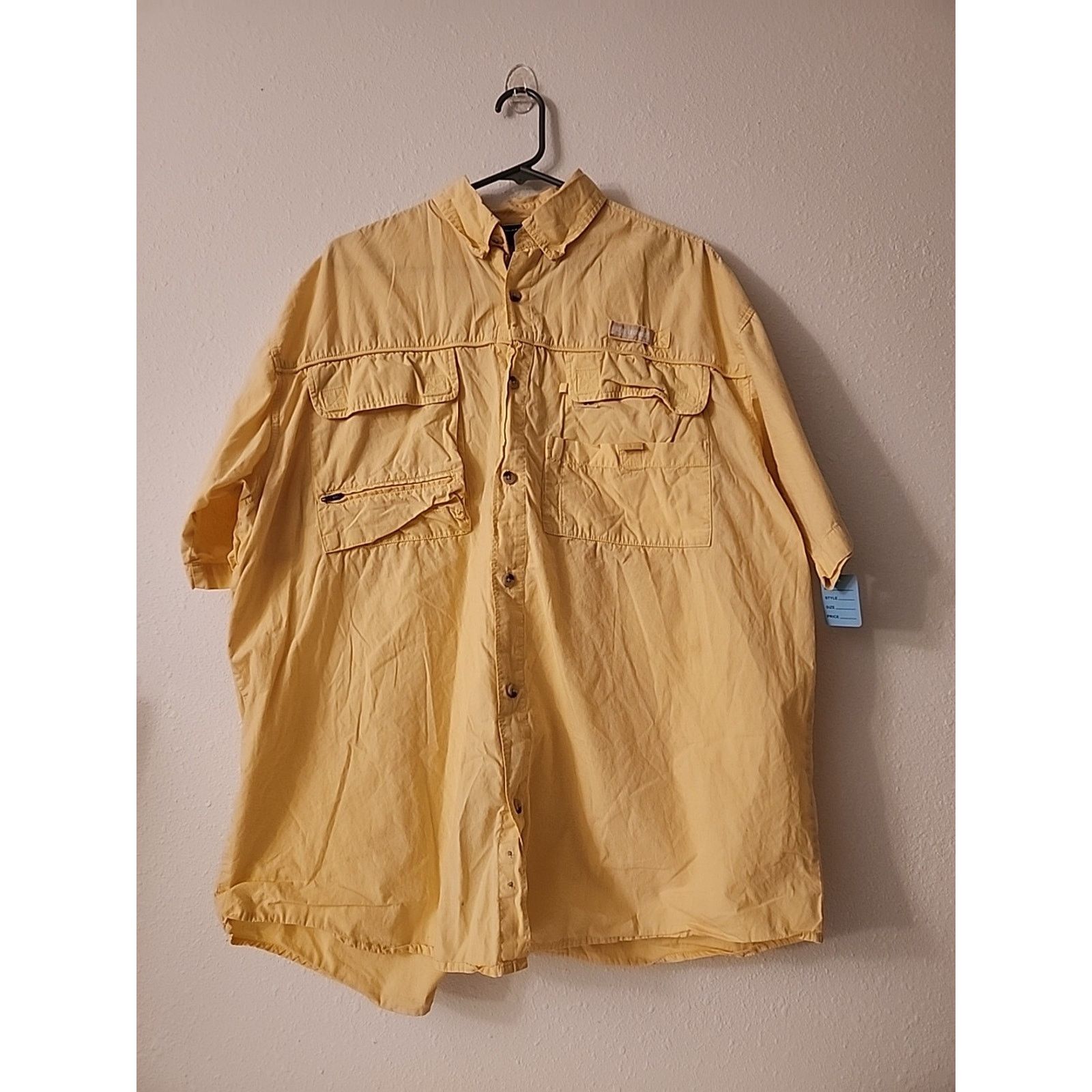 Reel Legends Reel Legends Shadester Short Sleeve Shirt Yellow Men's Sz L Size US L / EU 52-54 / 3 - 4 Thumbnail