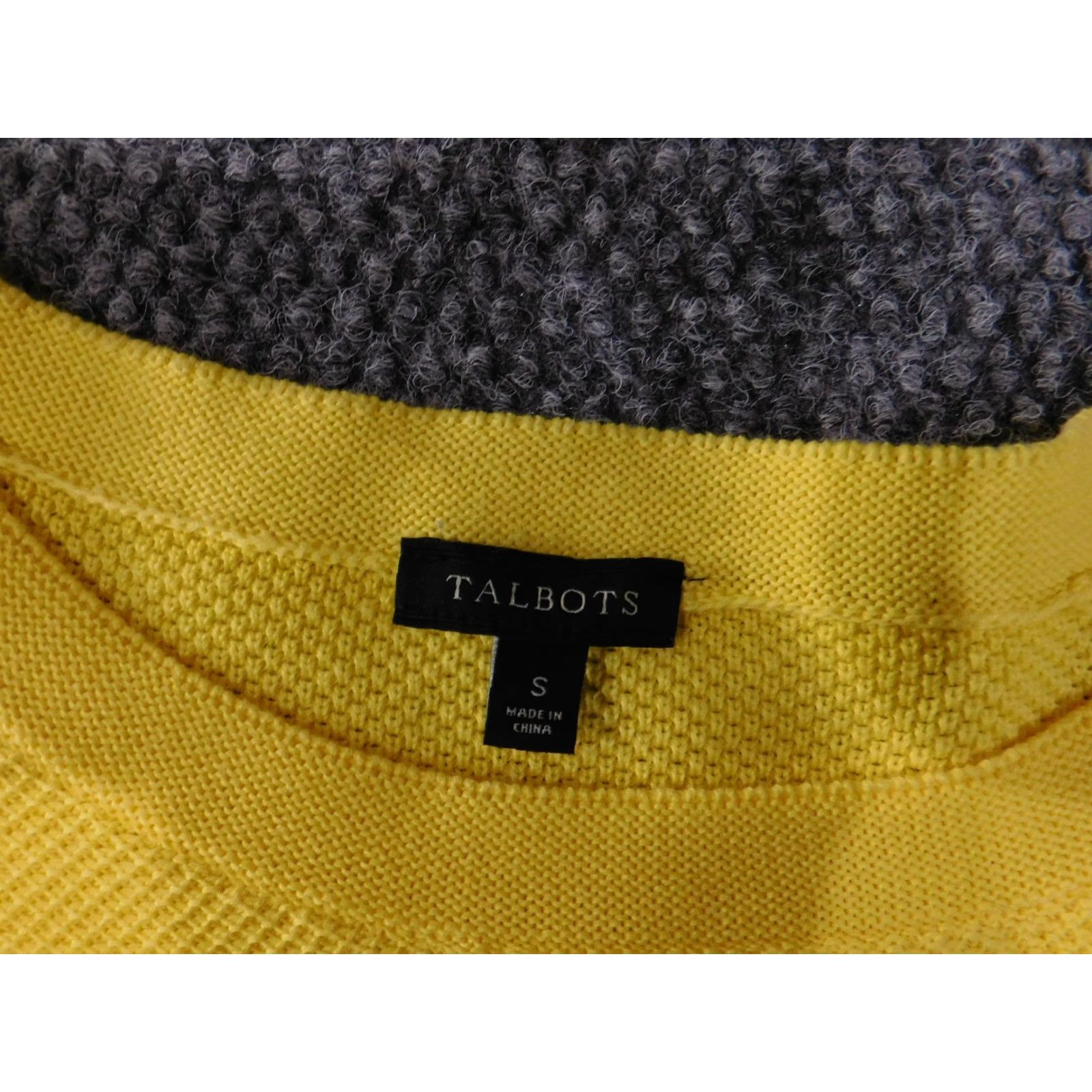 Talbots Talbots sweater womens Small yellow knit buttons stretch pullover Size S / US 4 / IT 40 - 4 Thumbnail